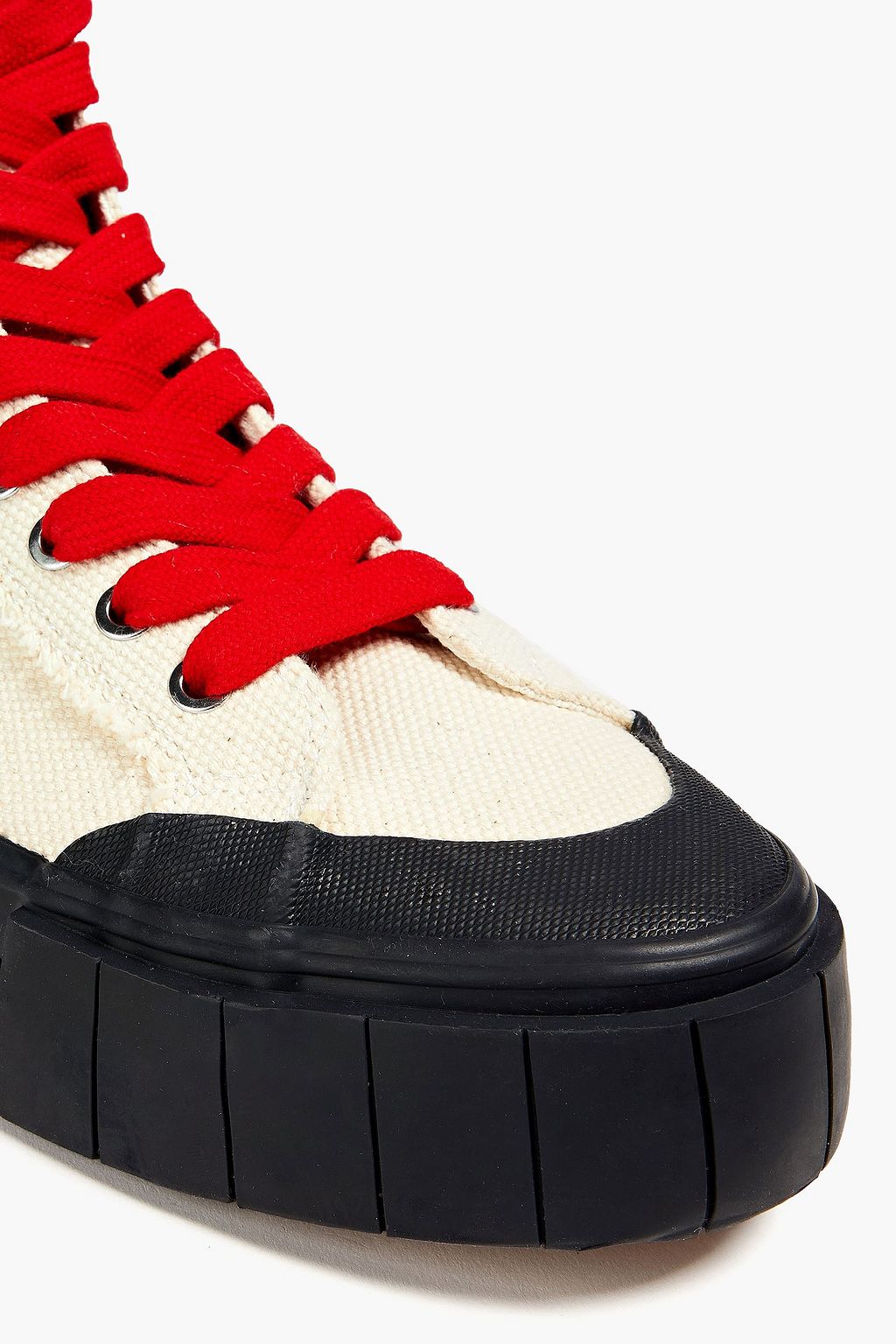 GOOD NEWS Palm canvas platform high-top sneakers
