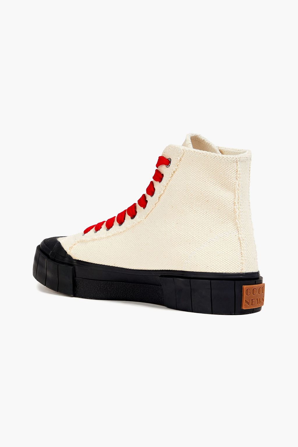 GOOD NEWS Palm canvas platform high-top sneakers