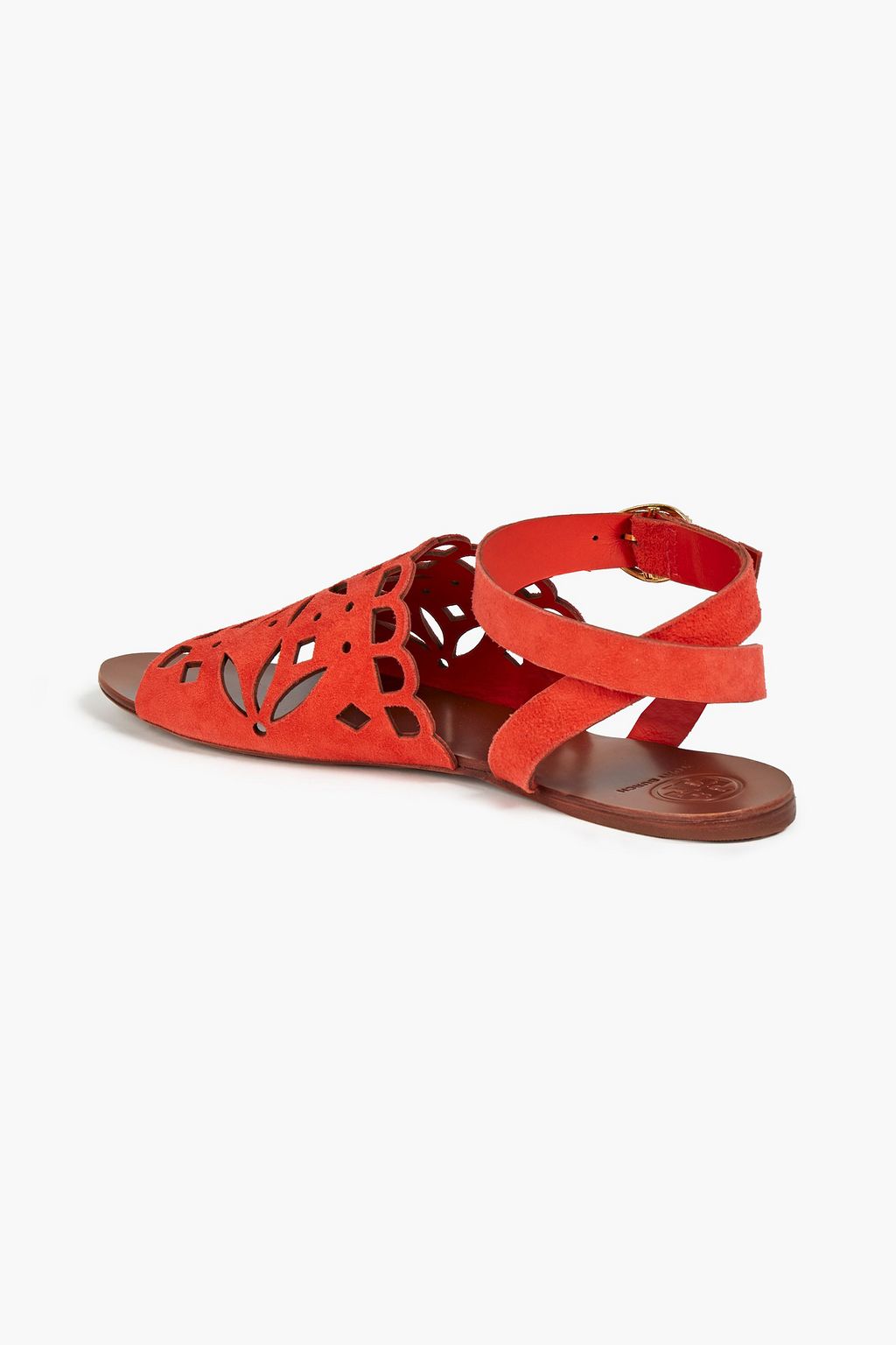 TORY BURCH Laser-cut suede sandals