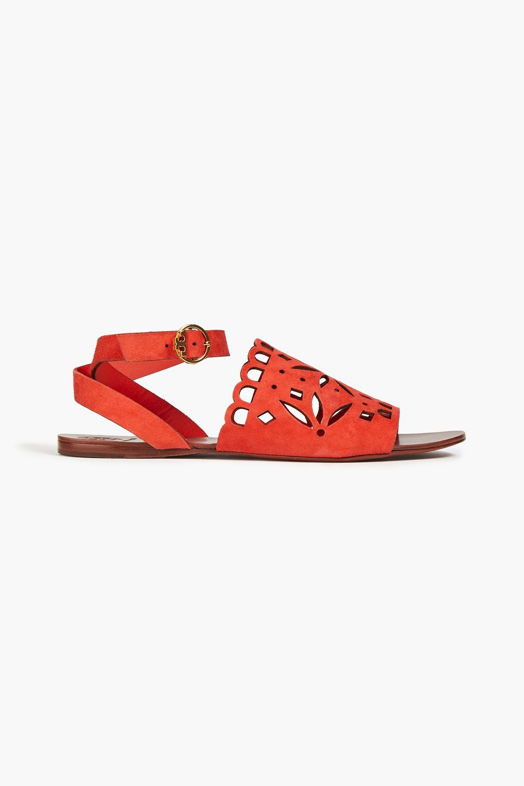 TORY BURCH Laser-cut suede sandals | Sale up to 70% off | THE OUTNET