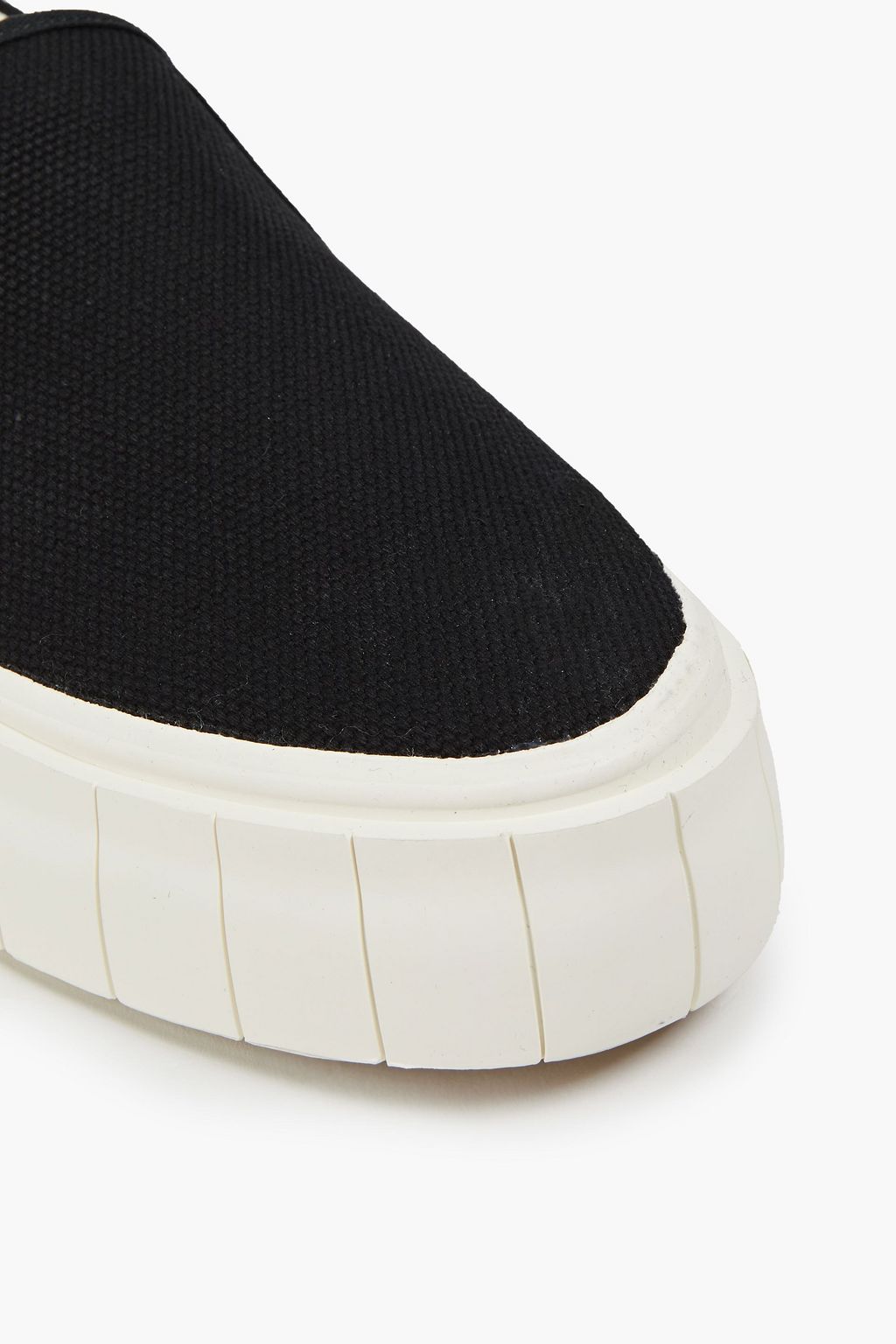 GOOD NEWS Yess cotton-canvas platform sneakers