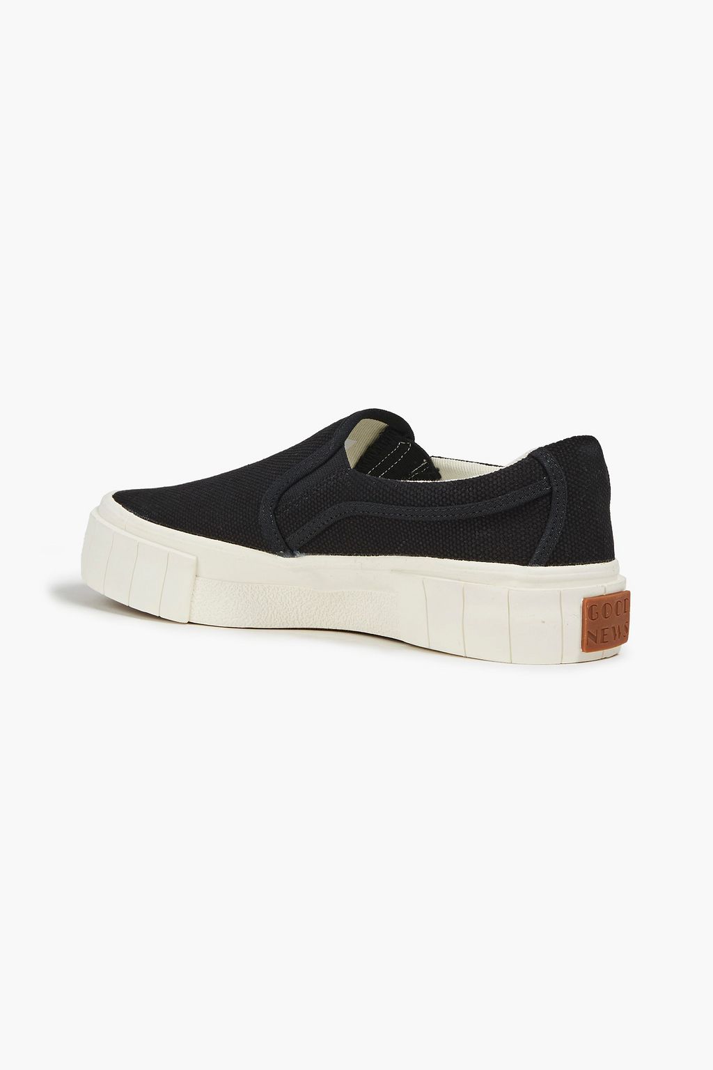 GOOD NEWS Yess cotton-canvas platform sneakers
