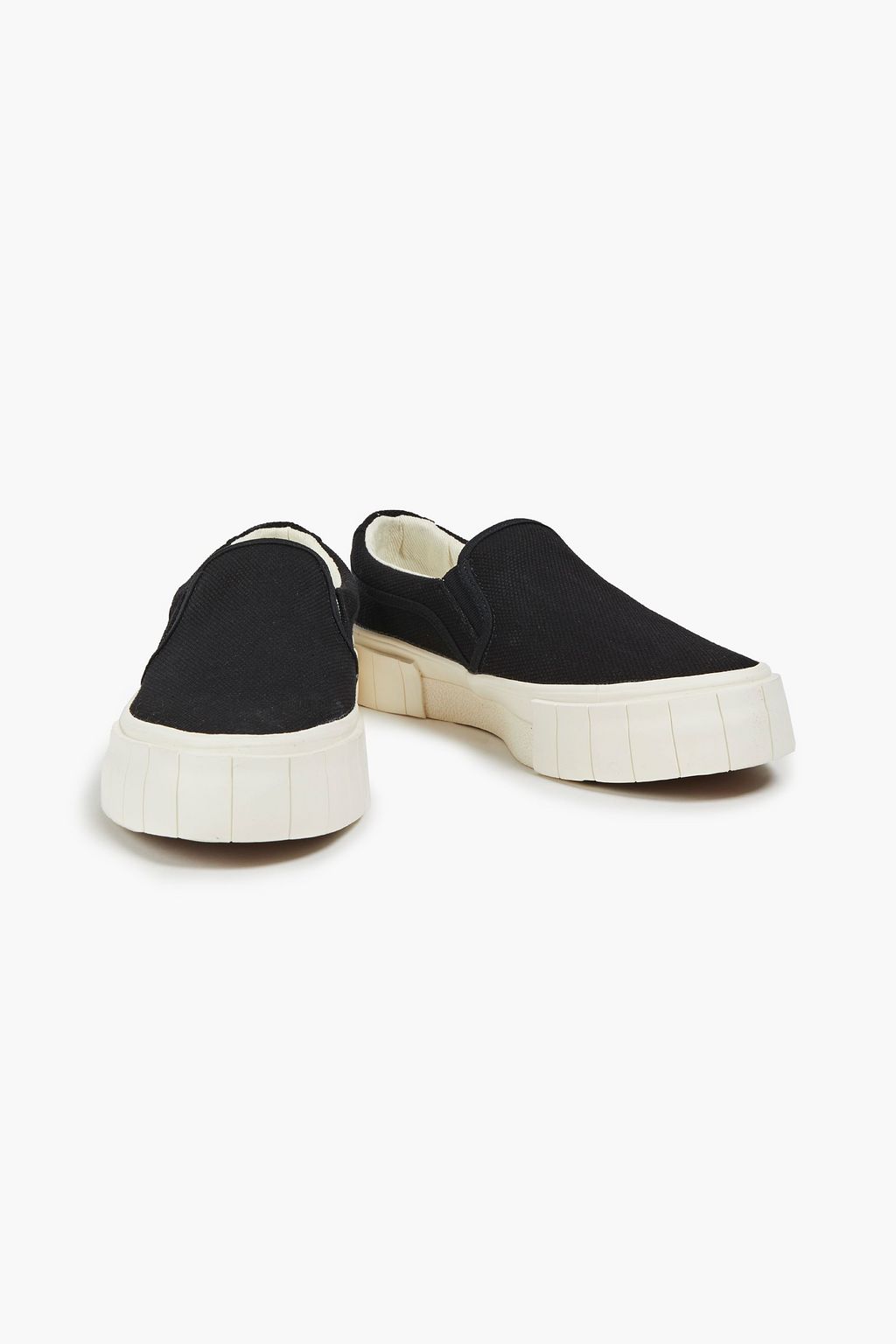 GOOD NEWS Yess cotton-canvas platform sneakers
