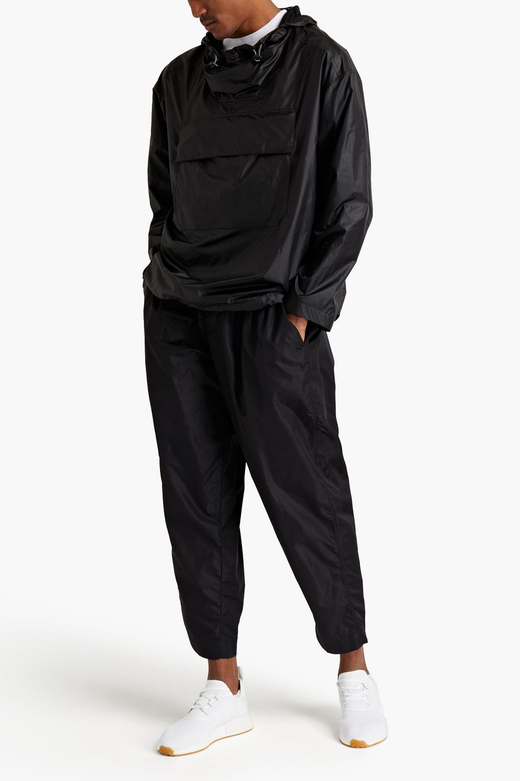 ARMY BY YVES SALOMON Metallic-trimmed shell hooded raincoat