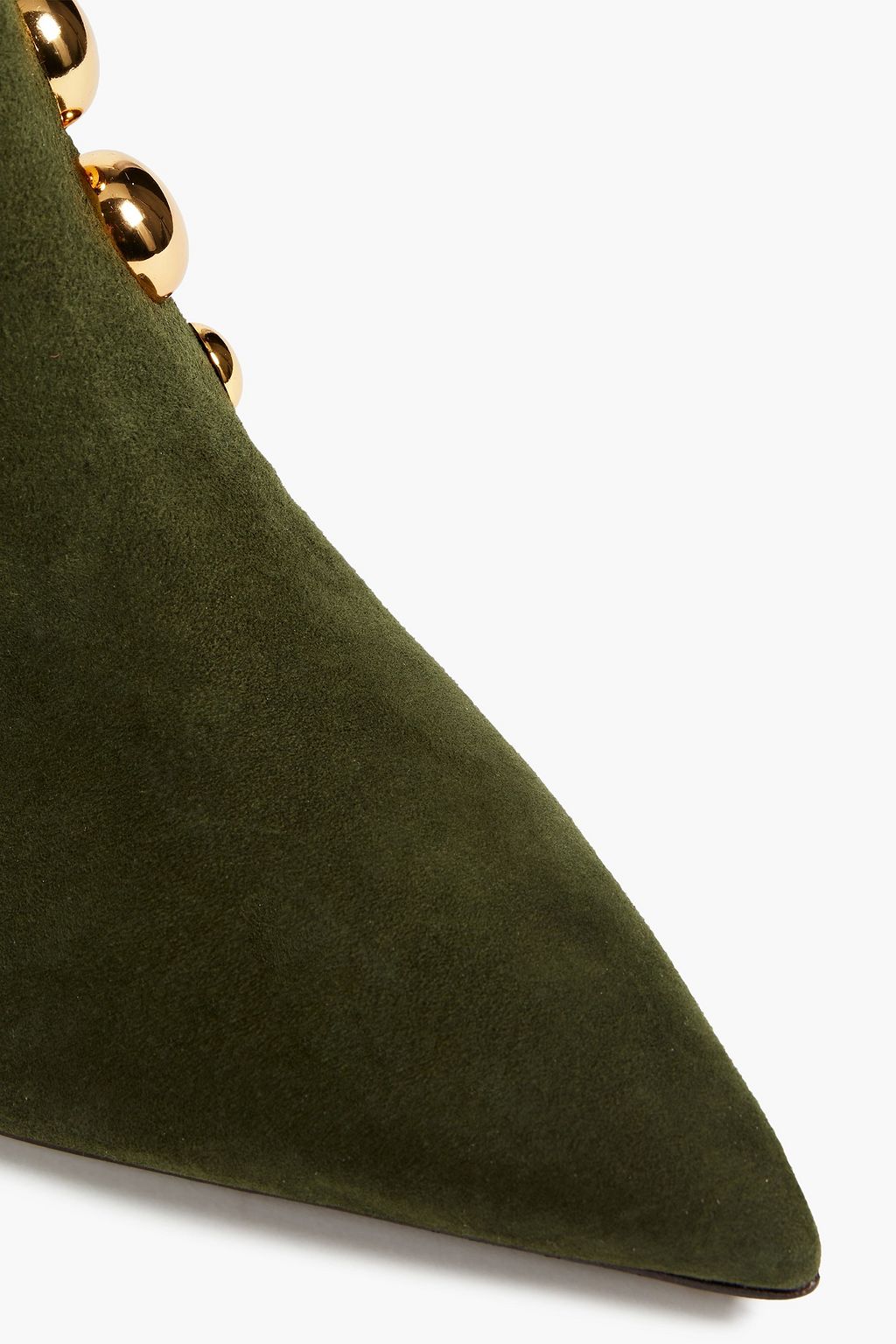 TORY BURCH Studded suede ankle boots