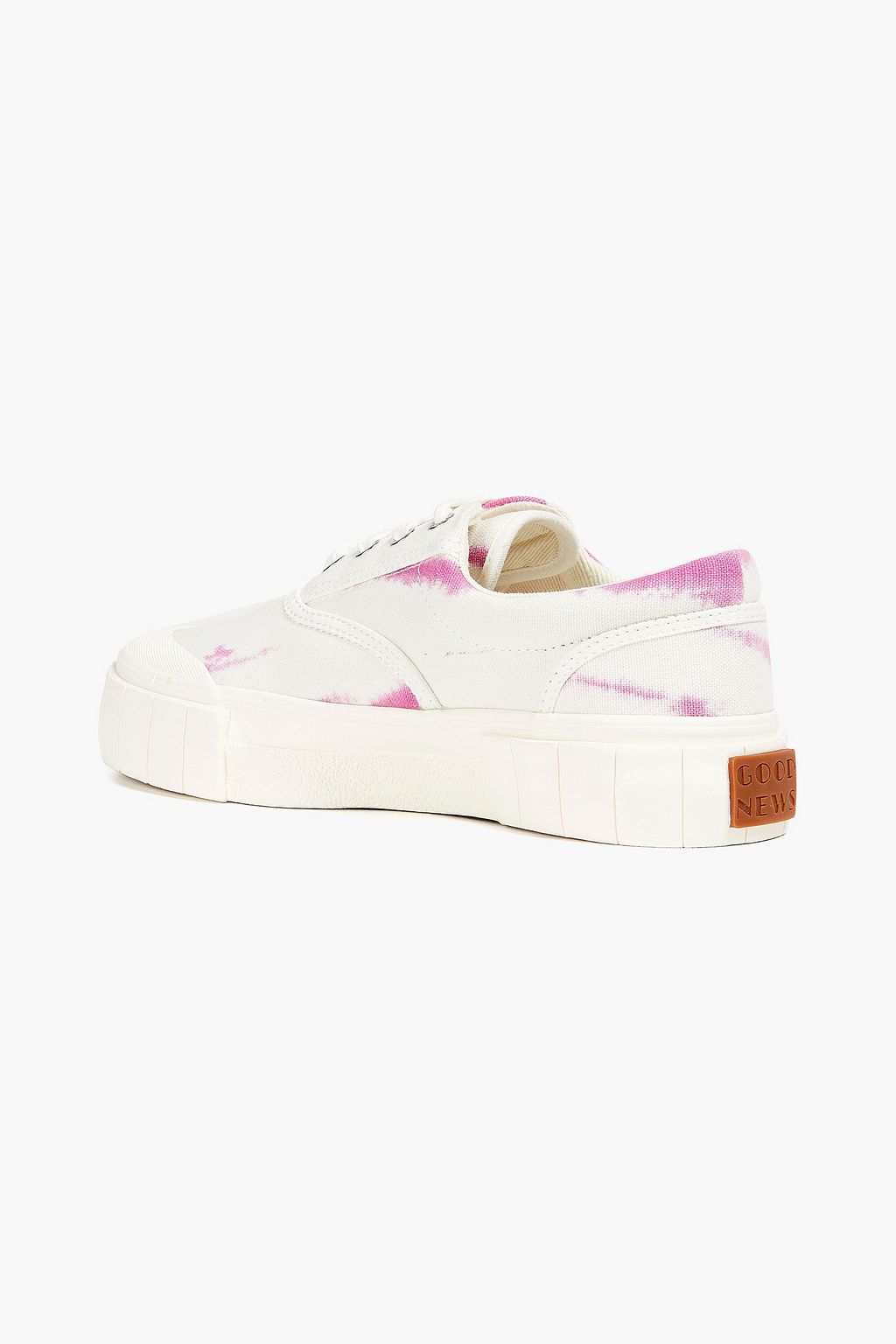 GOOD NEWS Opal printed canvas platform sneakers