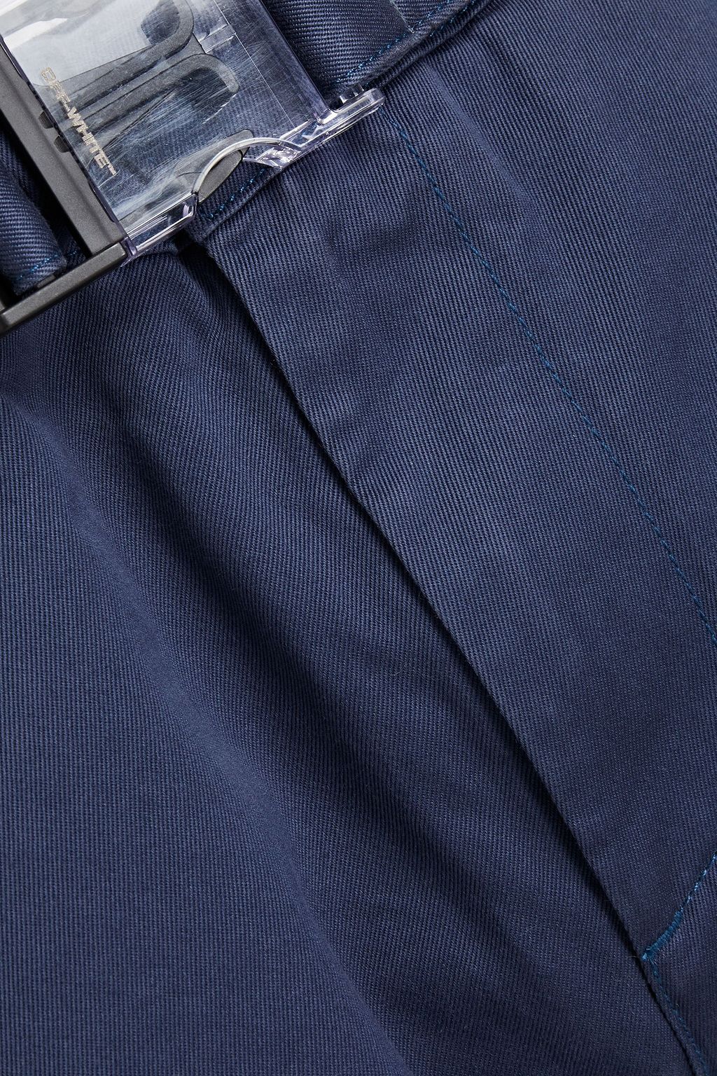 OFF-WHITE™ Cropped belted gabardine chinos