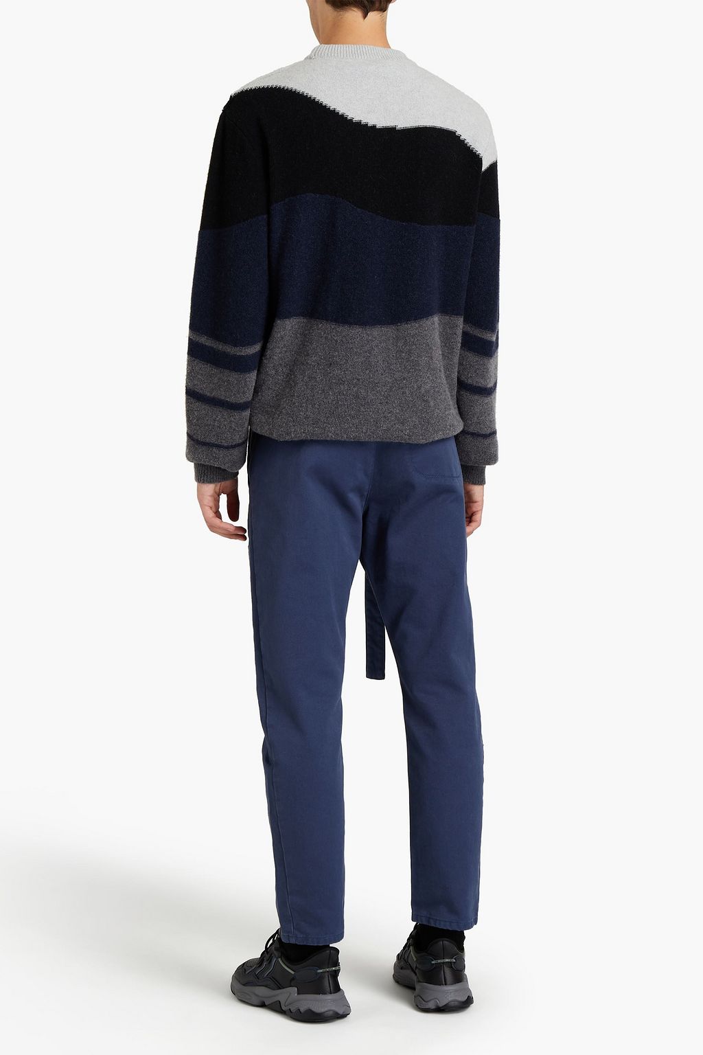OFF-WHITE™ Cropped belted gabardine chinos