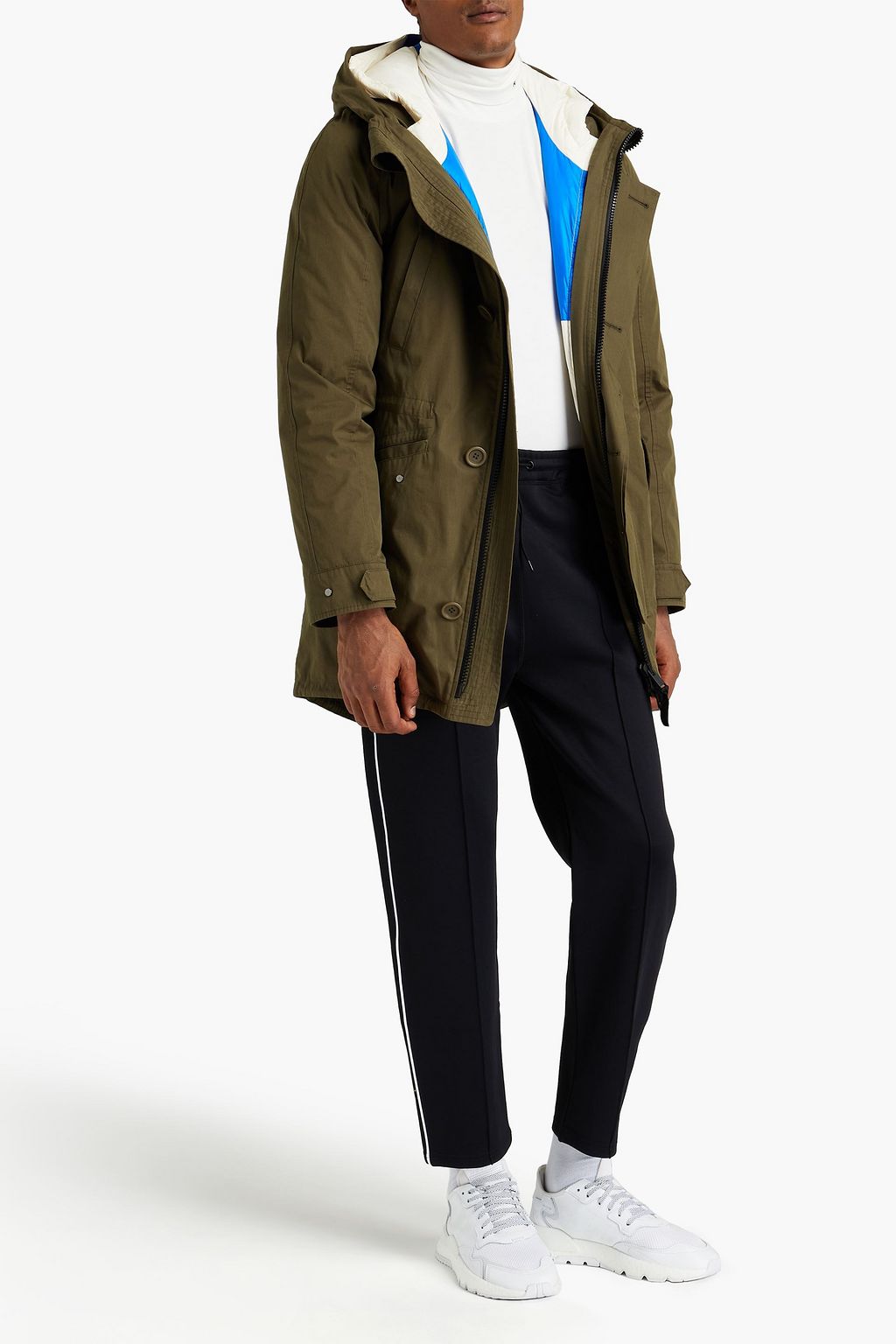 ARMY BY YVES SALOMON Cotton-blend gabardine hooded down parka