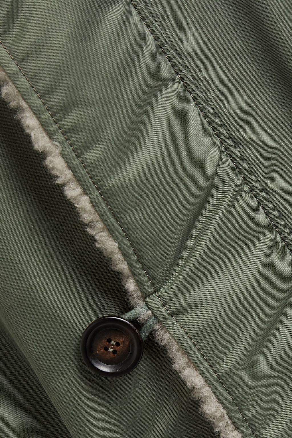 YVES SALOMON Shearling-reversible shell hooded parka