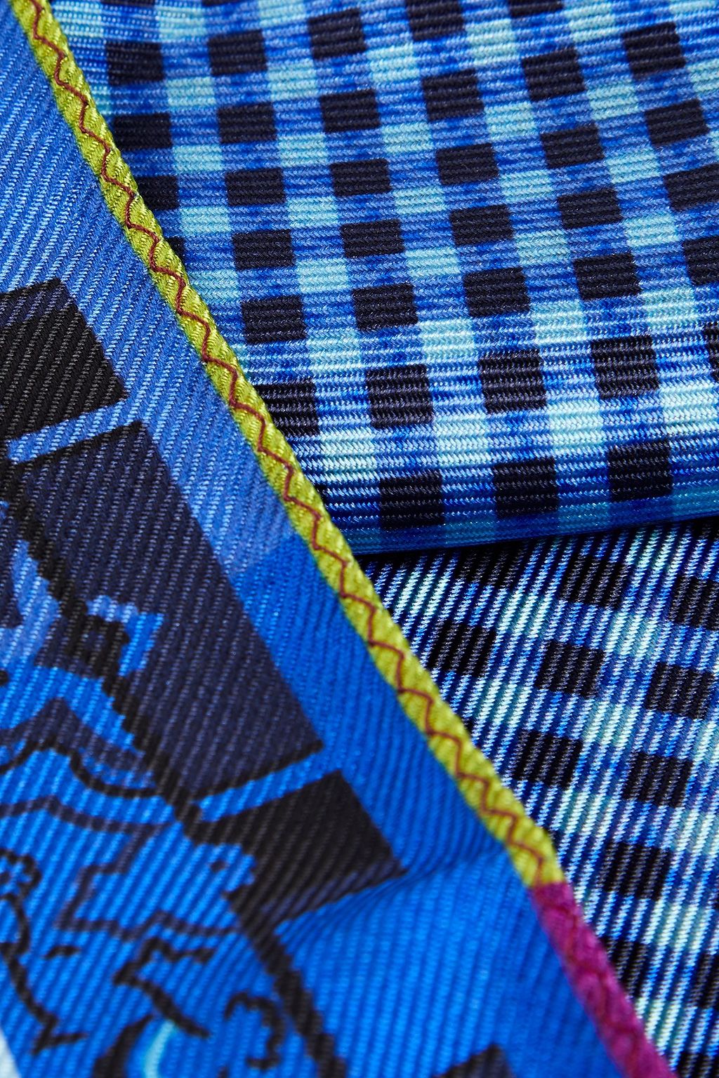 ETRO Printed silk-twill scarf