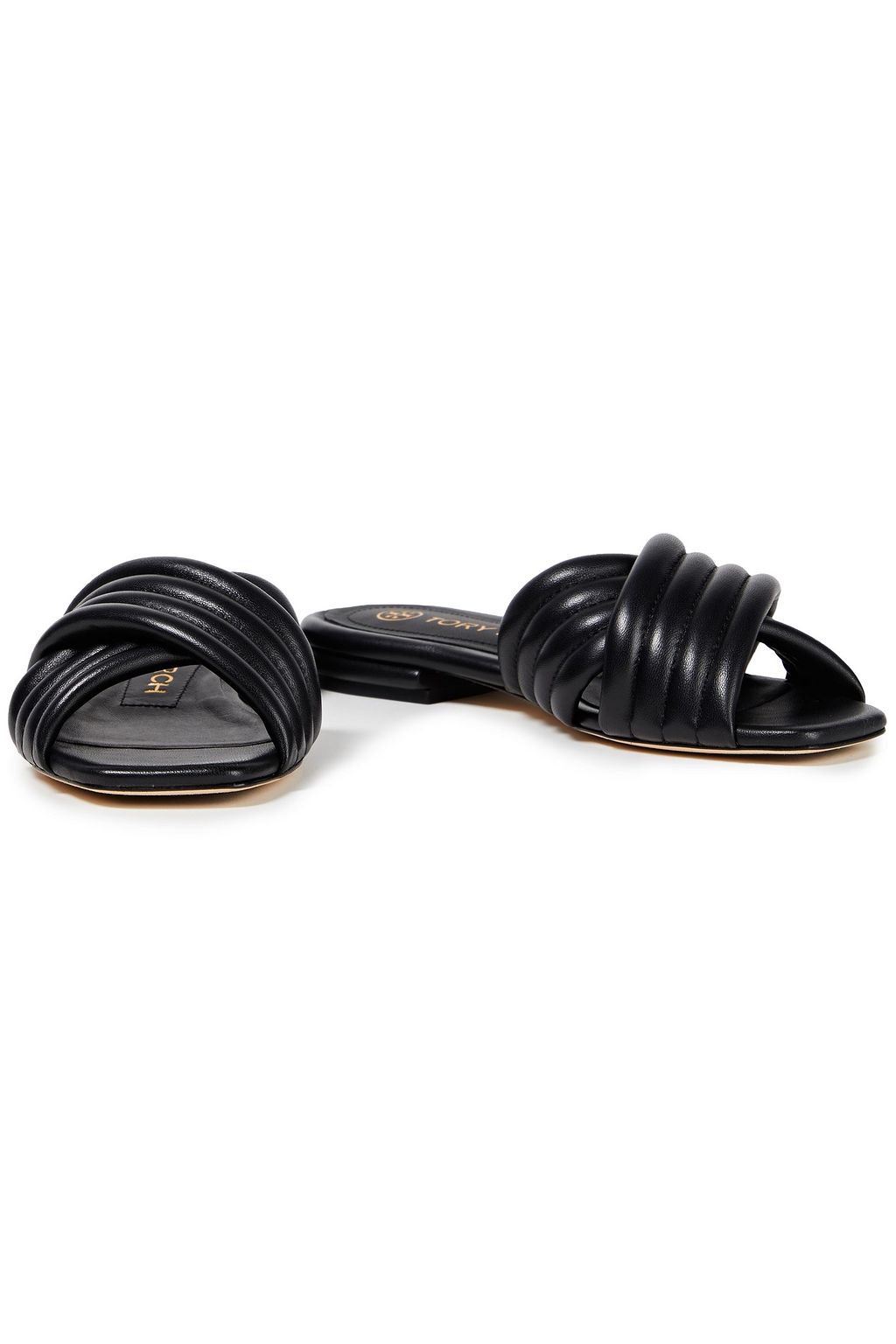 TORY BURCH Quilted leather slides