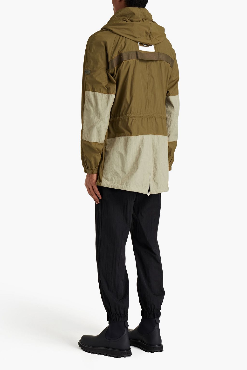 ARMY BY YVES SALOMON Logo-appliquéd shell hooded raincoat