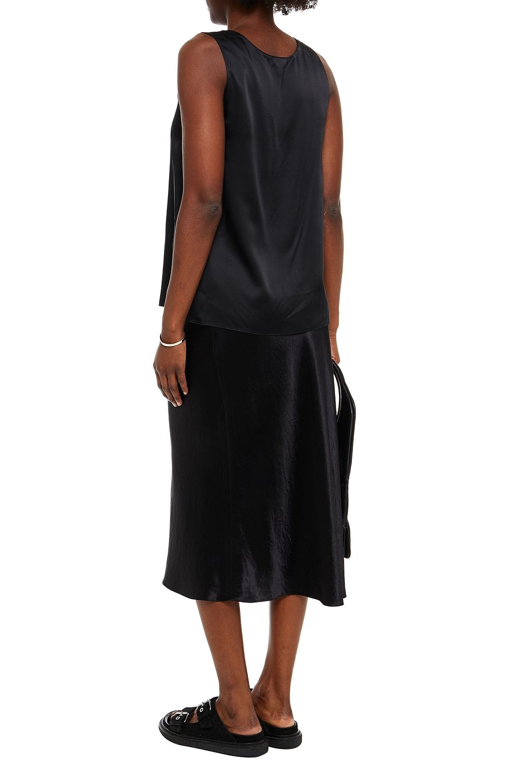 ROSETTA GETTY Silk-satin tank