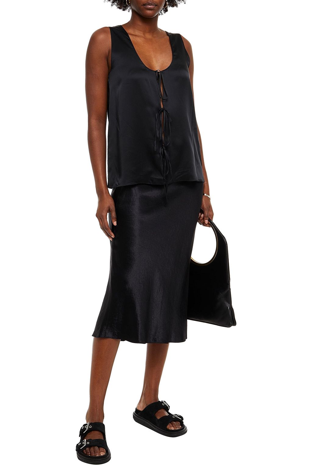 ROSETTA GETTY Silk-satin tank