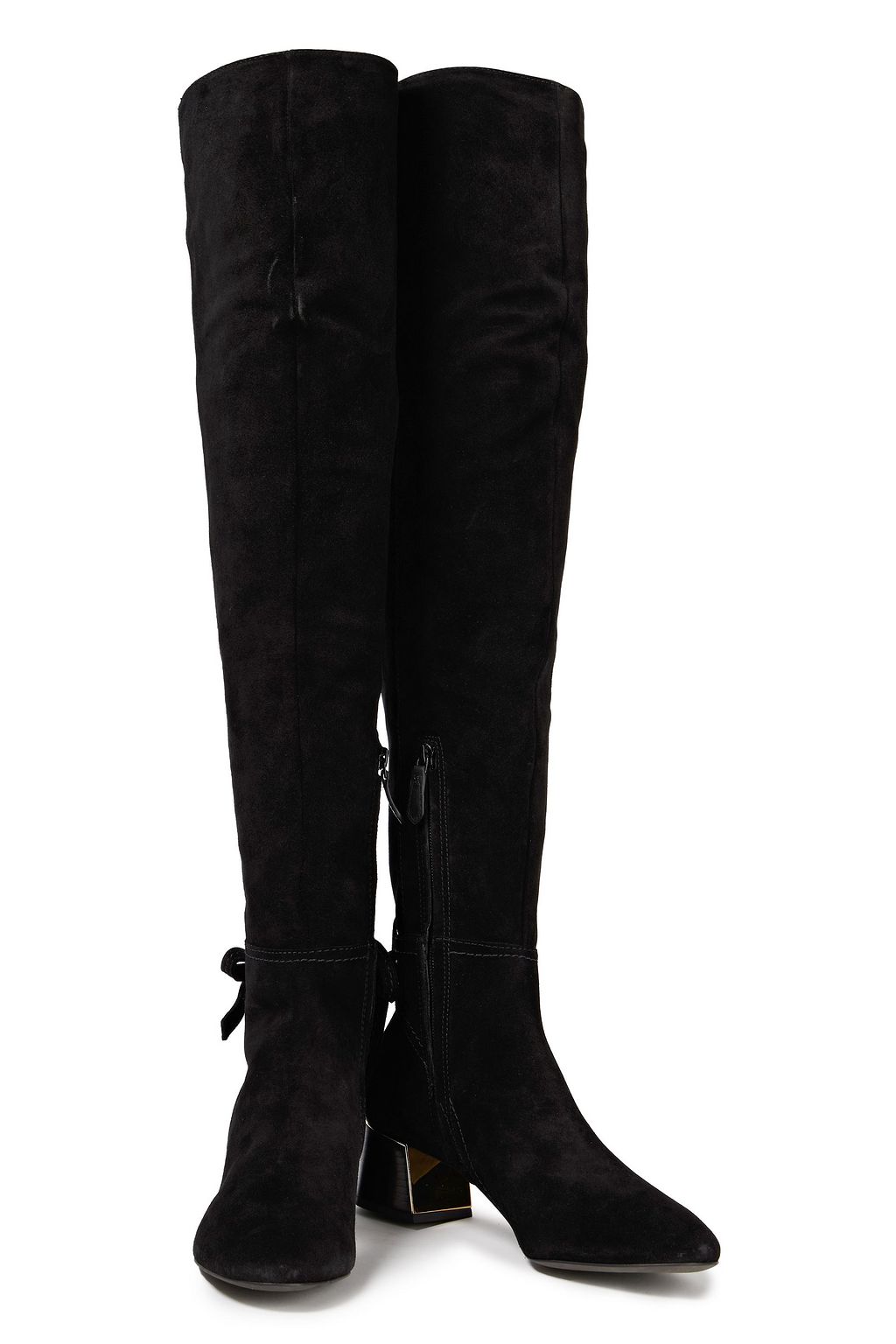 TORY BURCH Stretch-suede thigh boots
