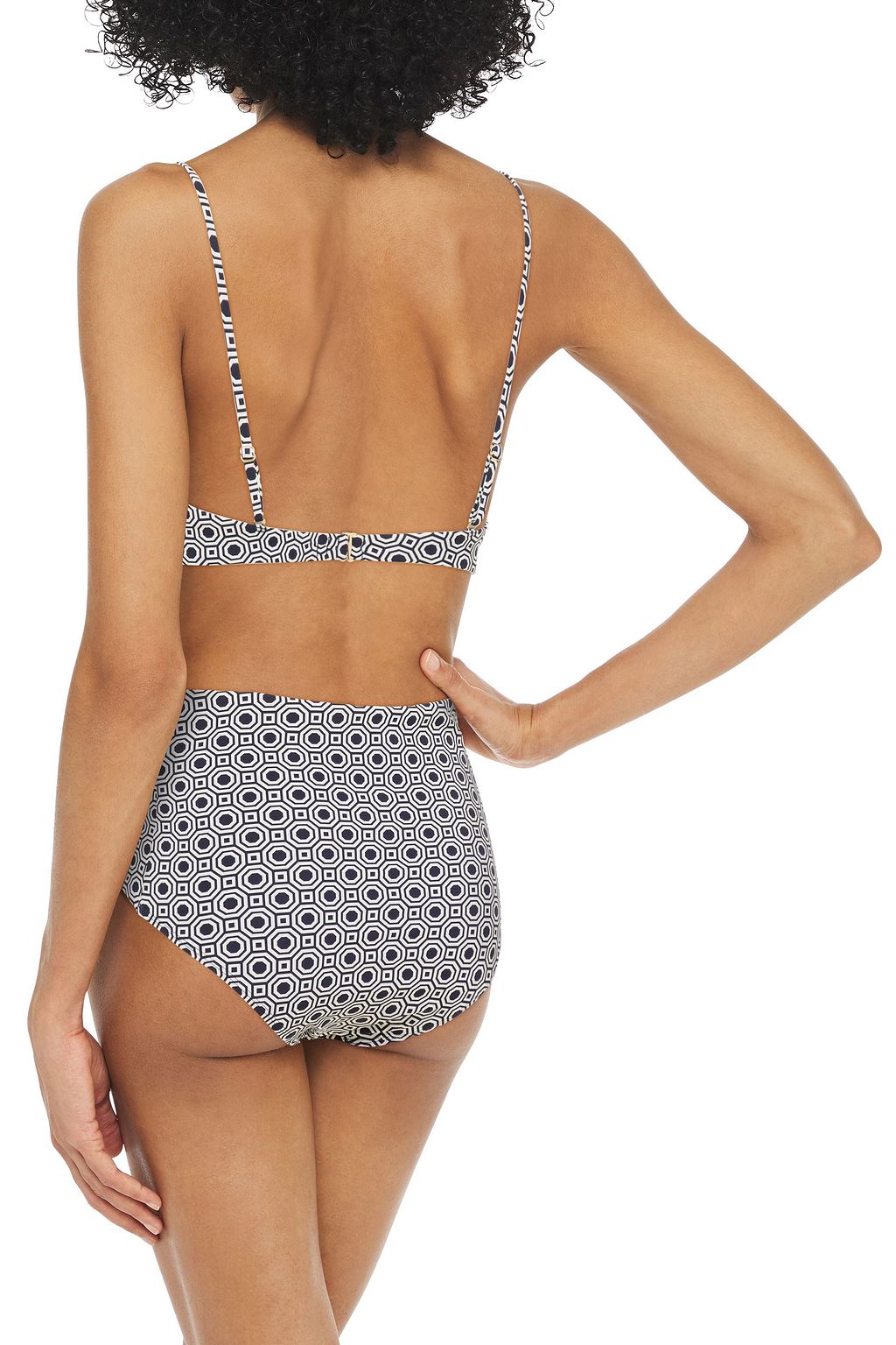 TORY BURCH Printed high-rise bikini briefs