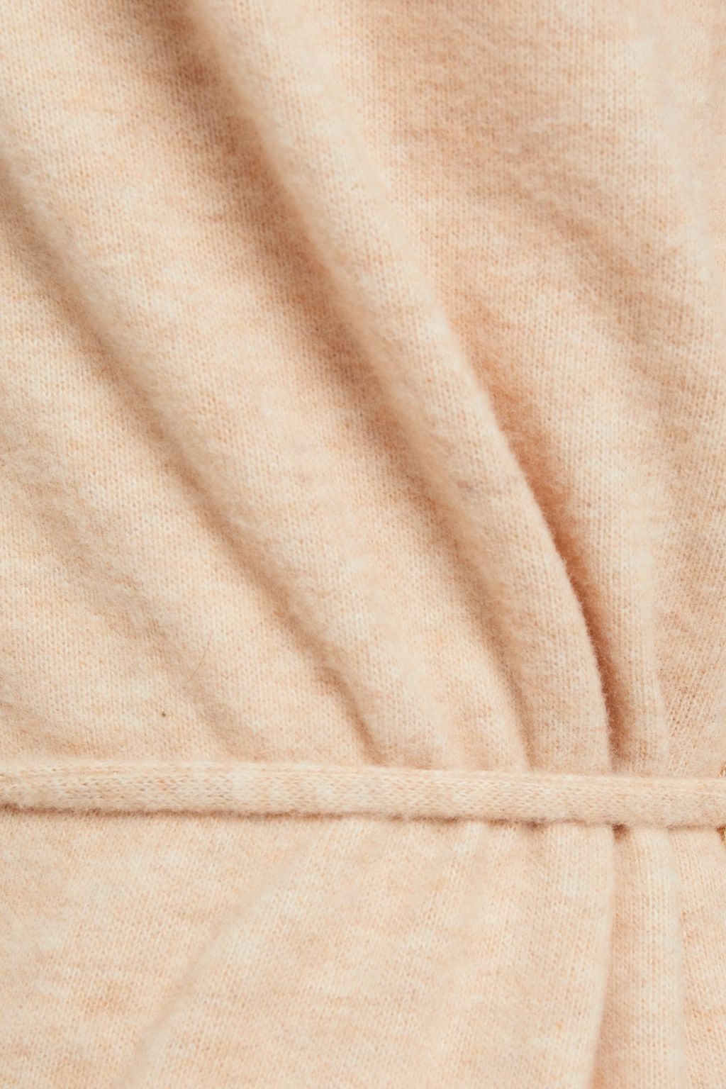 VINCE. Brushed mélange cotton-blend jersey midi dress