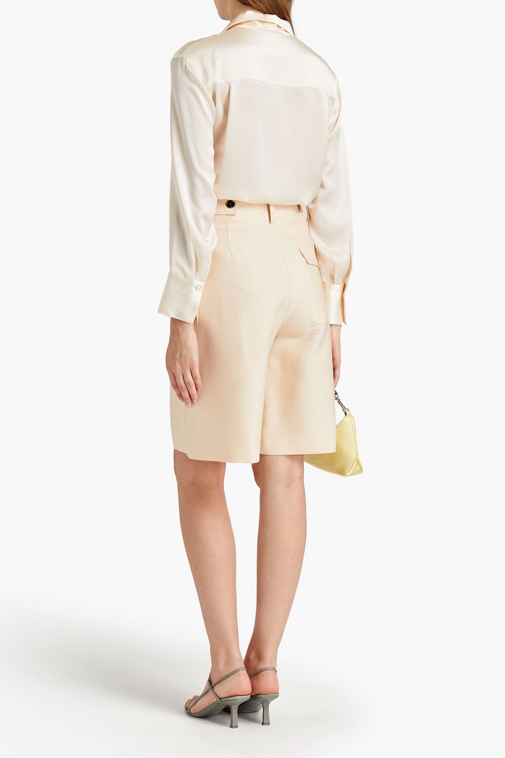 VINCE. Silk-charmeuse shirt