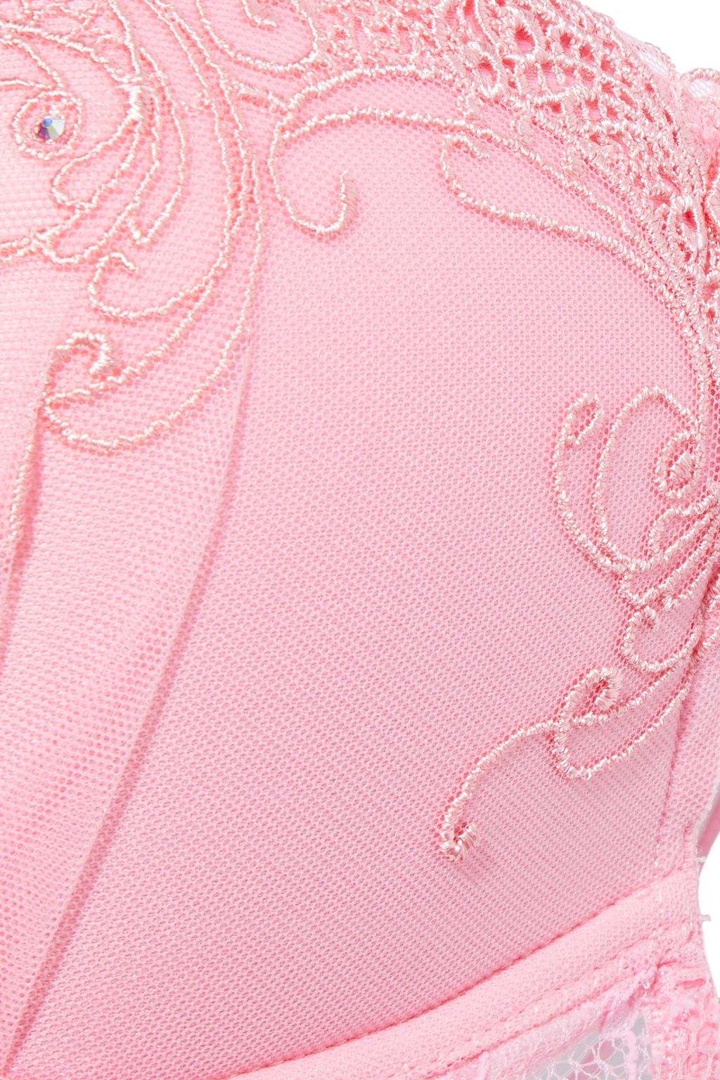 LISE CHARMEL Soir De Venise embellished tulle and lace push-up bra