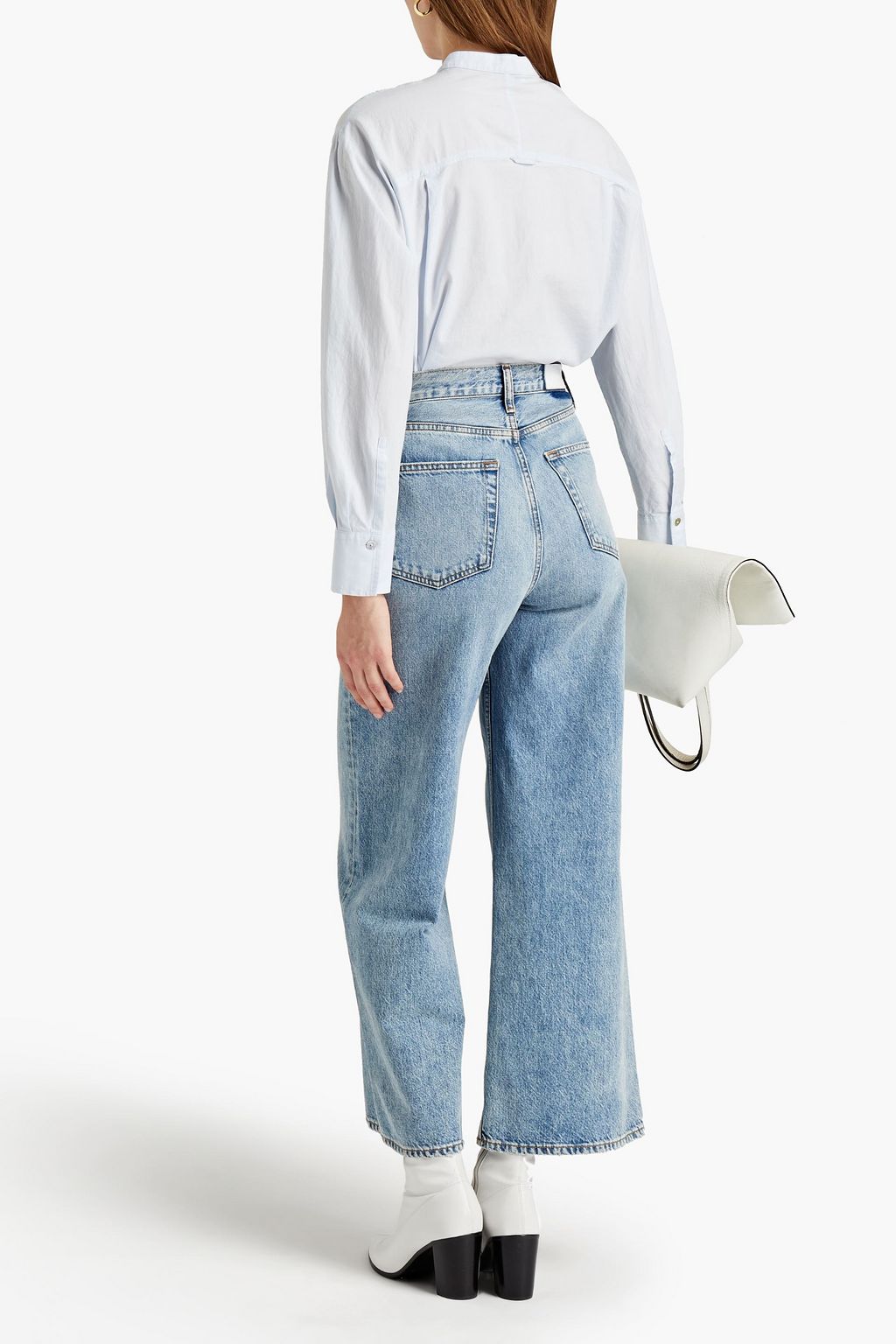 VINCE. Cotton and silk-blend shirt