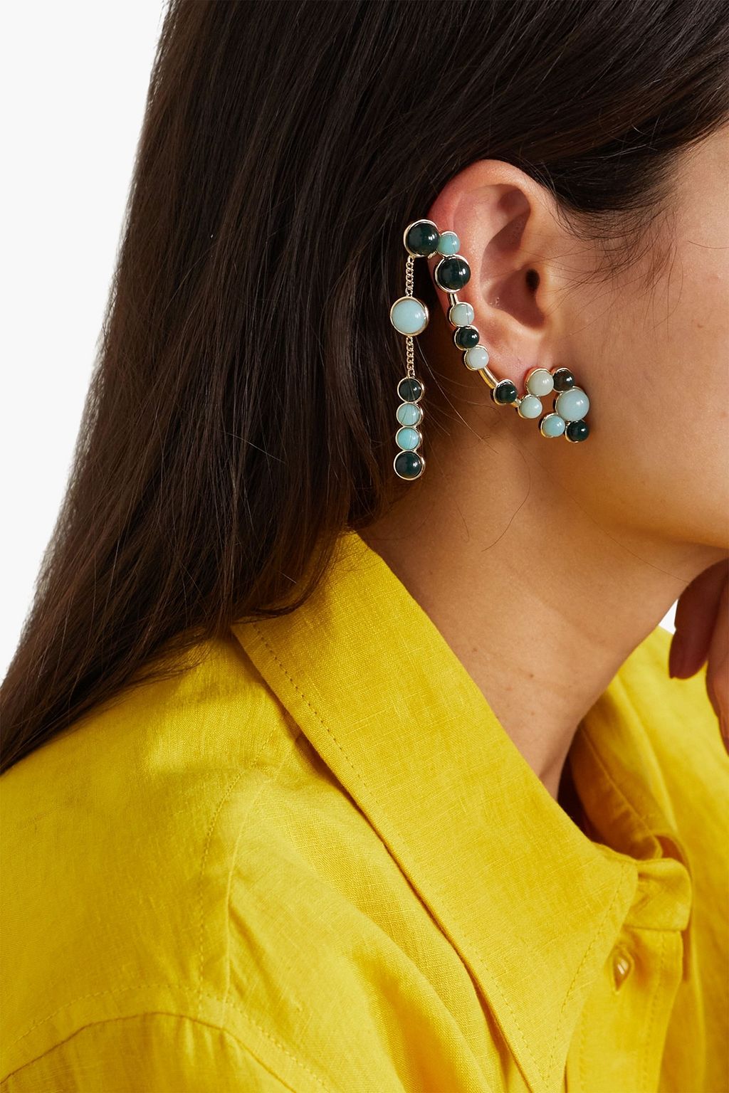 CHLOÉ Zodiac Pisces goldtone multistone earring THE