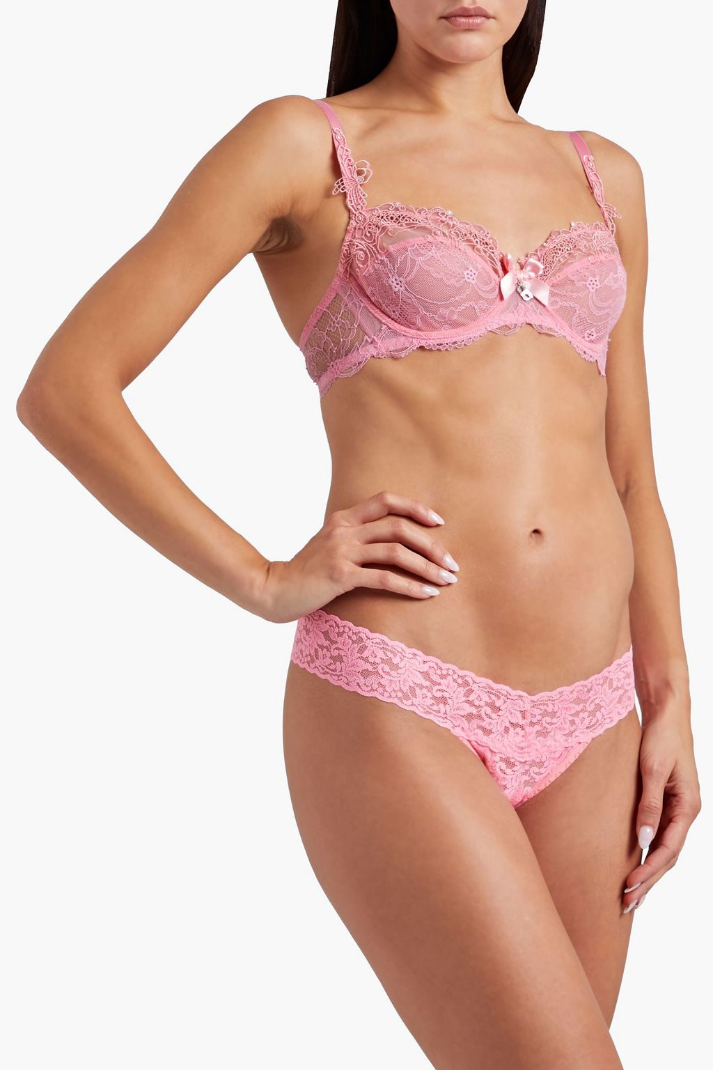 LISE CHARMEL Soir De Venise embellished stretch-lace underwired bra
