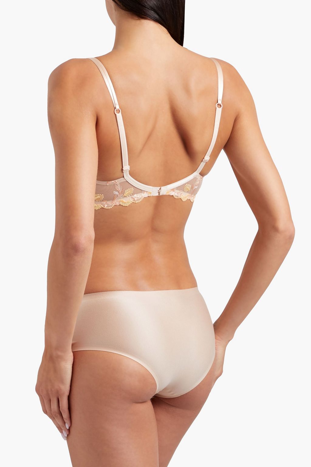 LISE CHARMEL Fleur Aphrodite embroidered tulle underwired bra