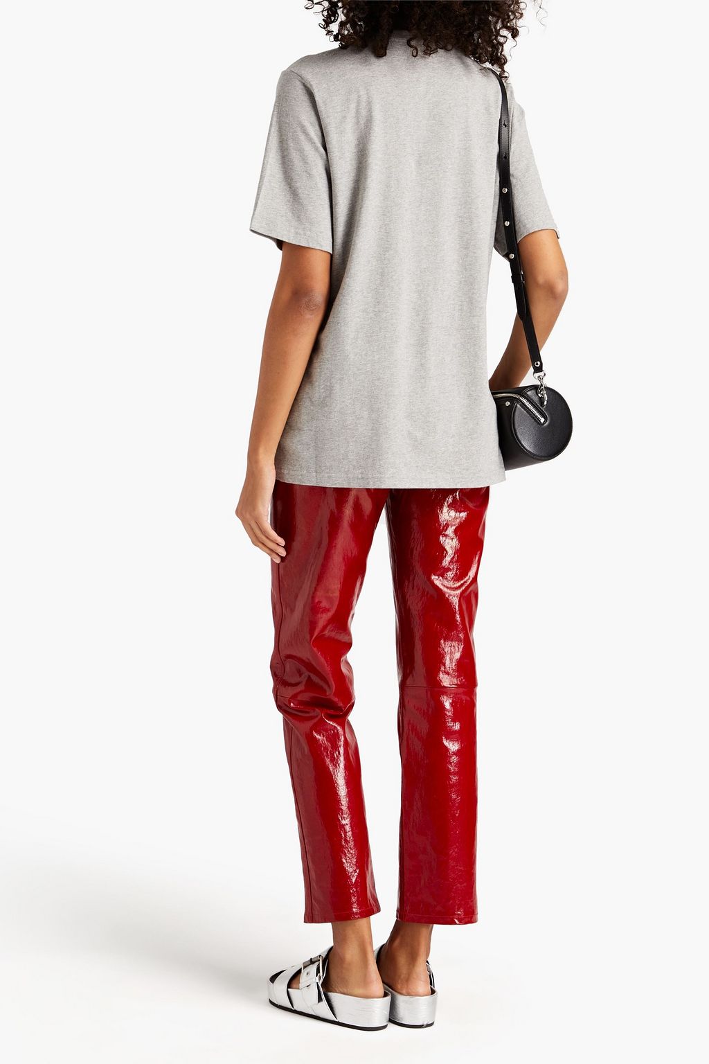 MARKUS LUPFER Lara Lip Alex appliquéd cotton-jersey T-shirt