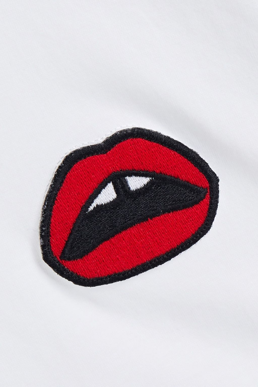 MARKUS LUPFER Lara Lip Alex appliquéd cotton-jersey T-shirt