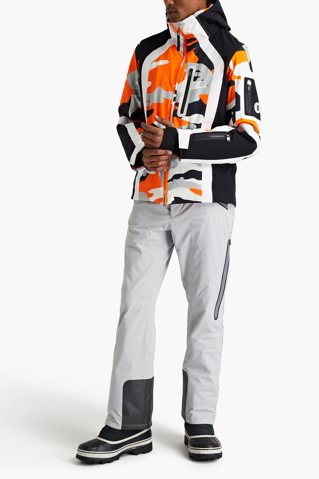 BOGNER Mesh-trimmed belted ski pants