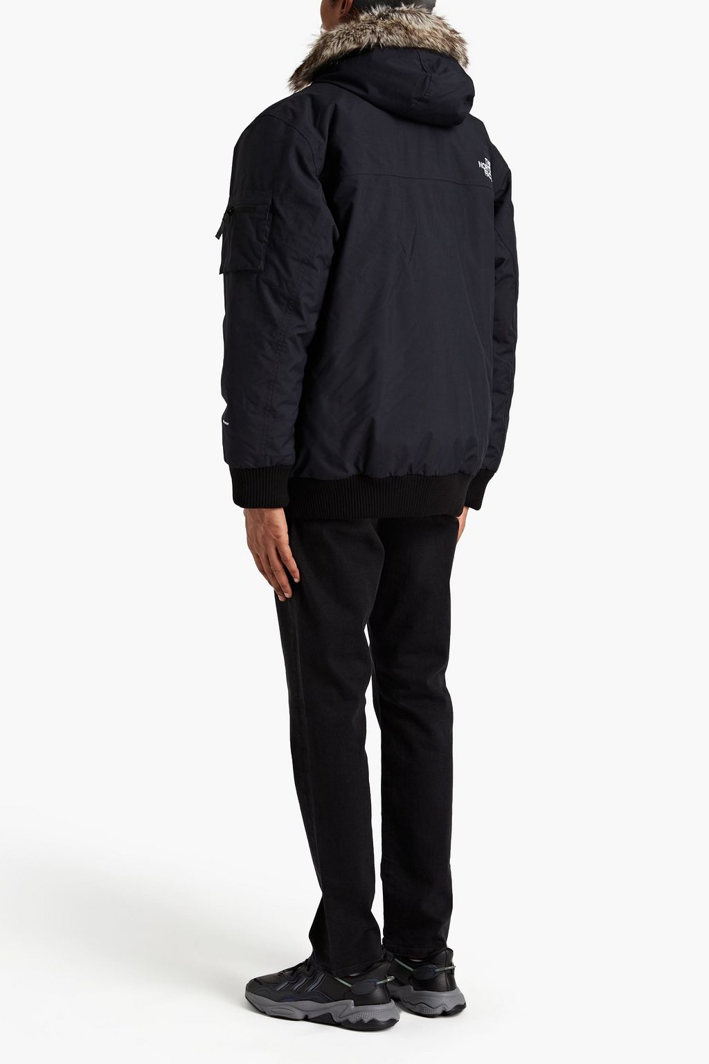 THE NORTH FACE Faux fur-trimmed embroidered shell jacket
