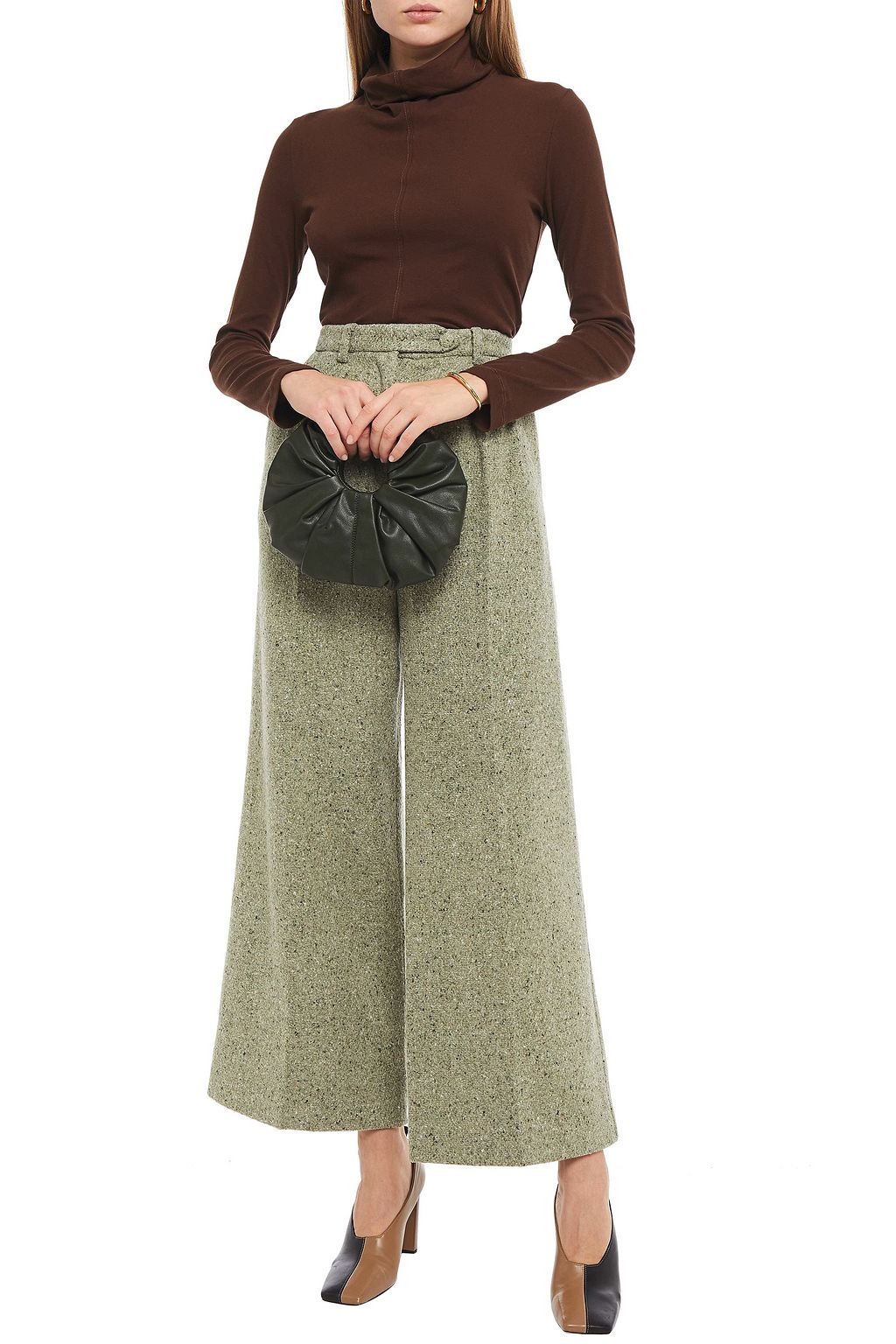 ROSETTA GETTY Ribbed cotton-jersey turtleneck top