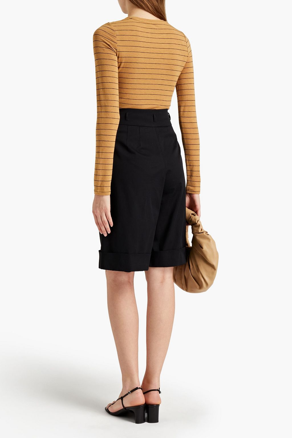VINCE. Striped jersey top