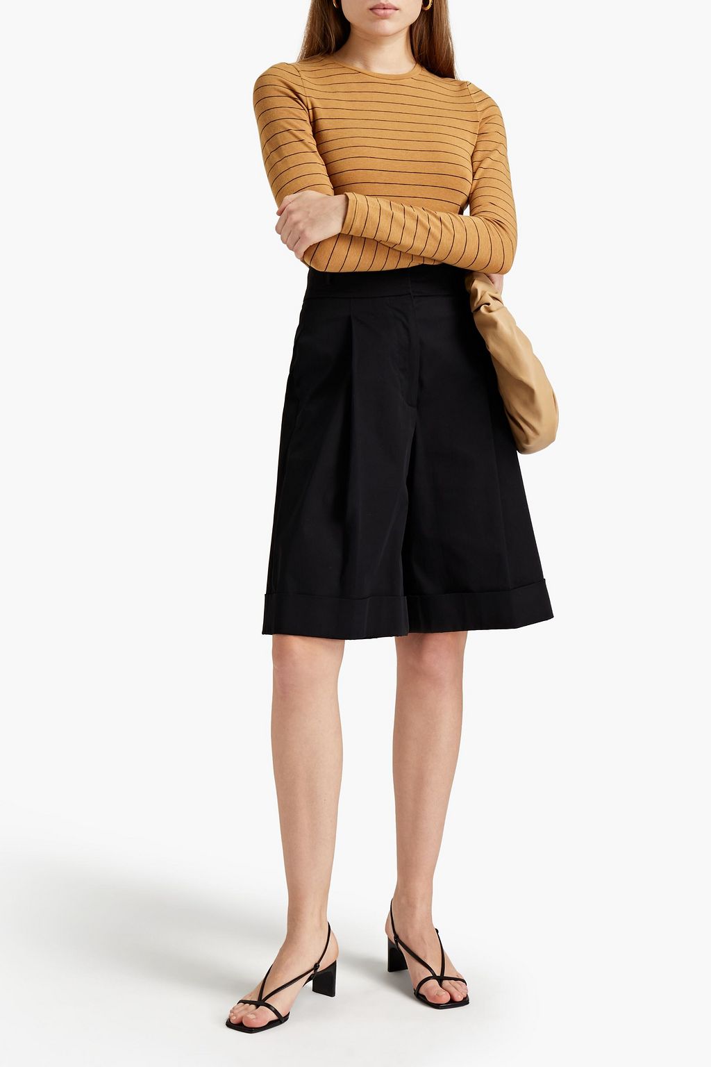 VINCE. Striped jersey top
