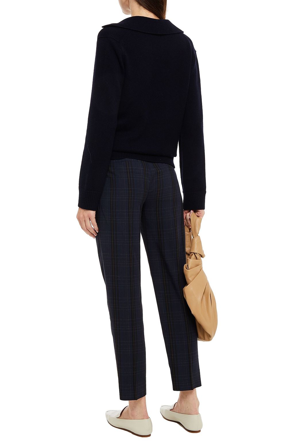 VINCE. Checked twill tapered pants