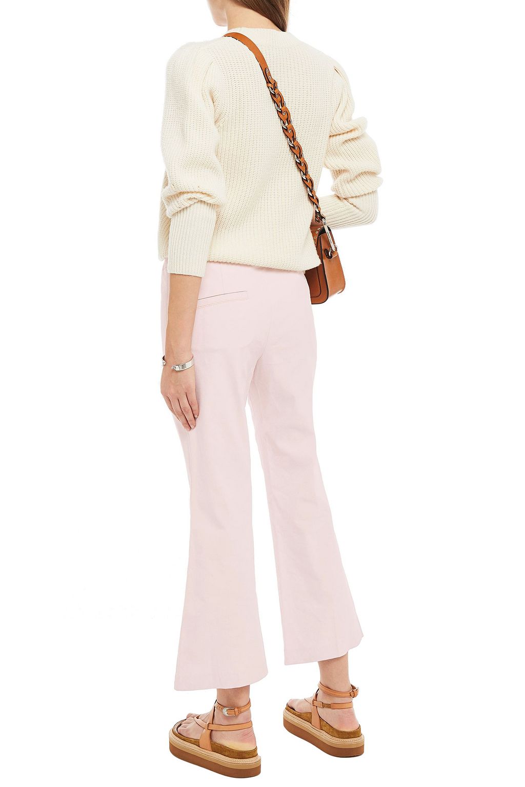 ISABEL MARANT Lyre cotton-blend kick-flare pants