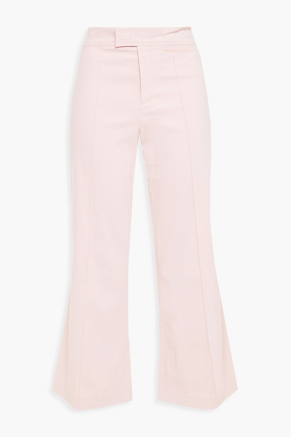 Isabel Marant Lyre Cotton-blend Kick-flare Pants In Pink