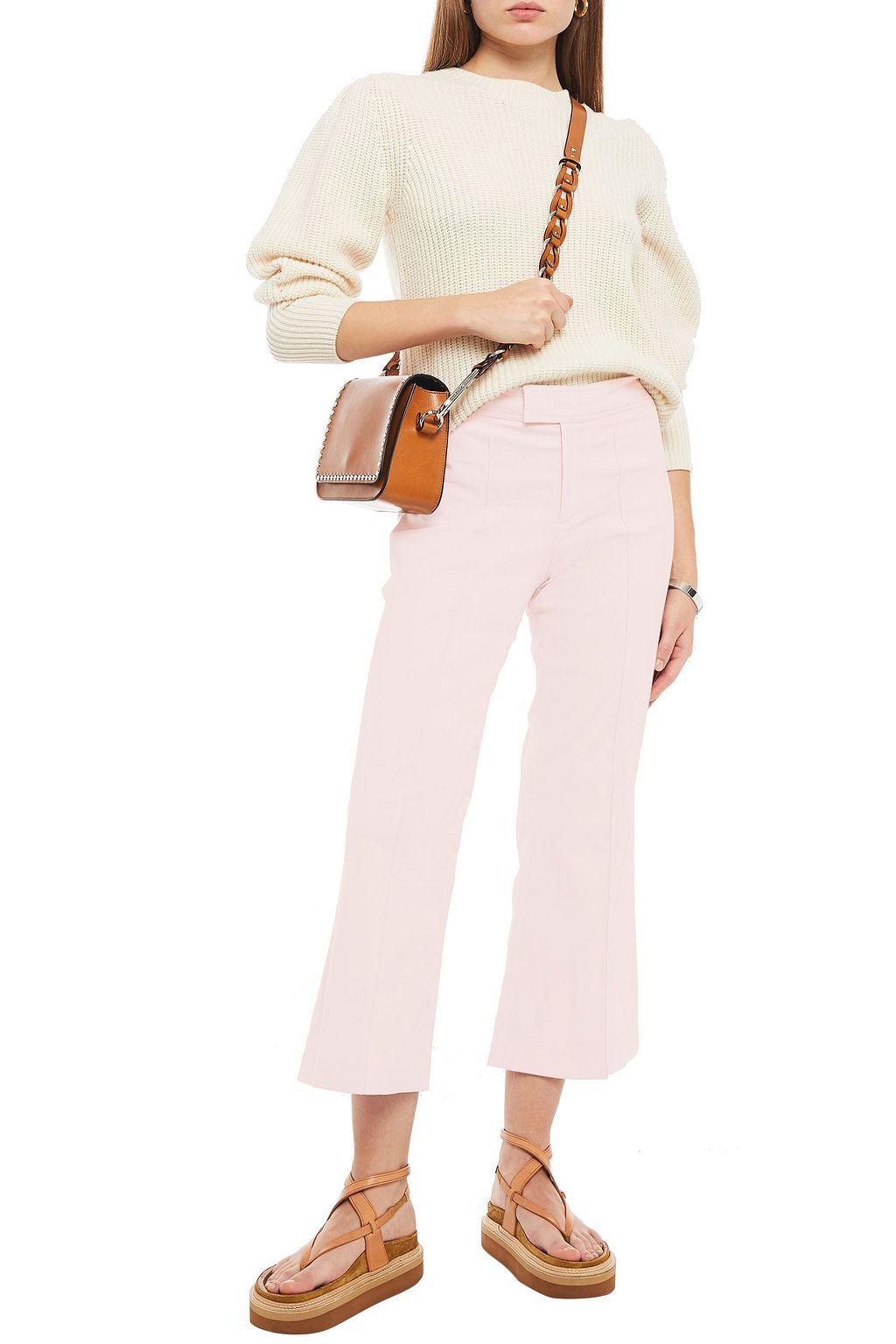ISABEL MARANT Lyre cotton-blend kick-flare pants