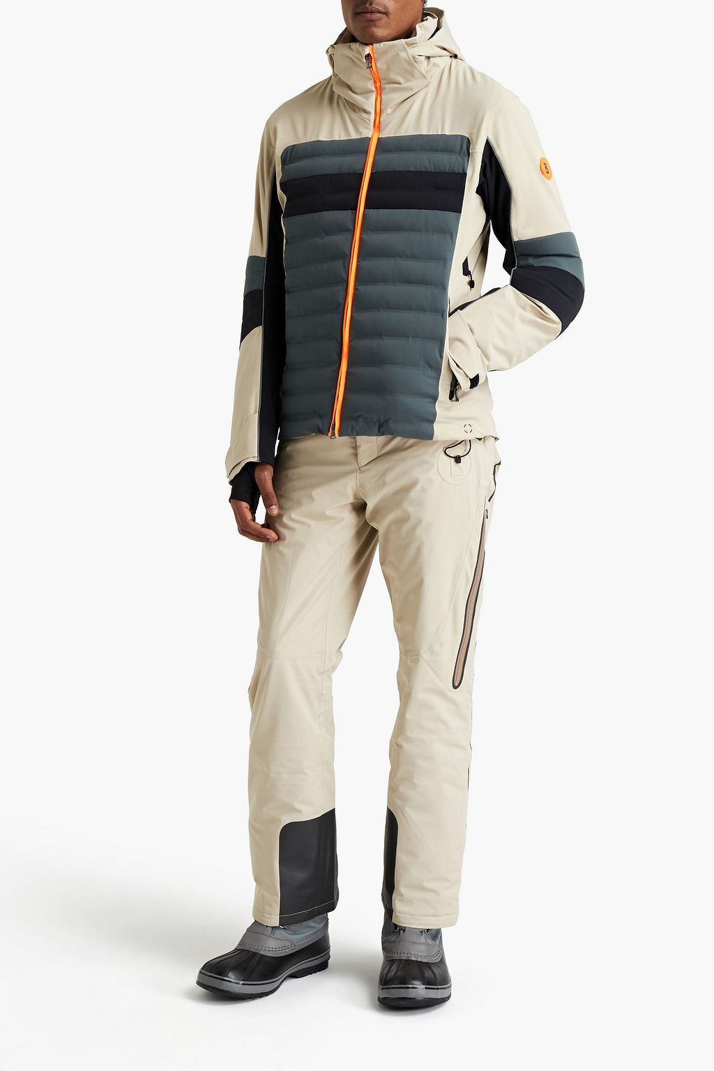 BOGNER Mesh-trimmed belted ski pants