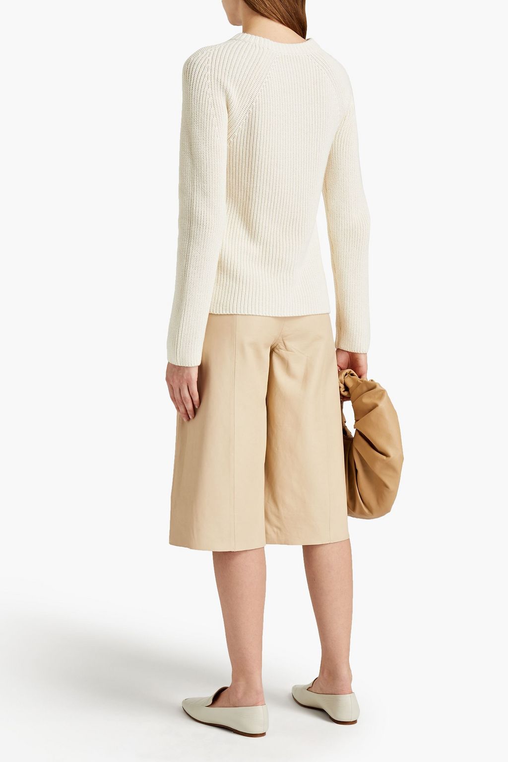 VINCE. Ribbed cotton and cashmere-blend sweater