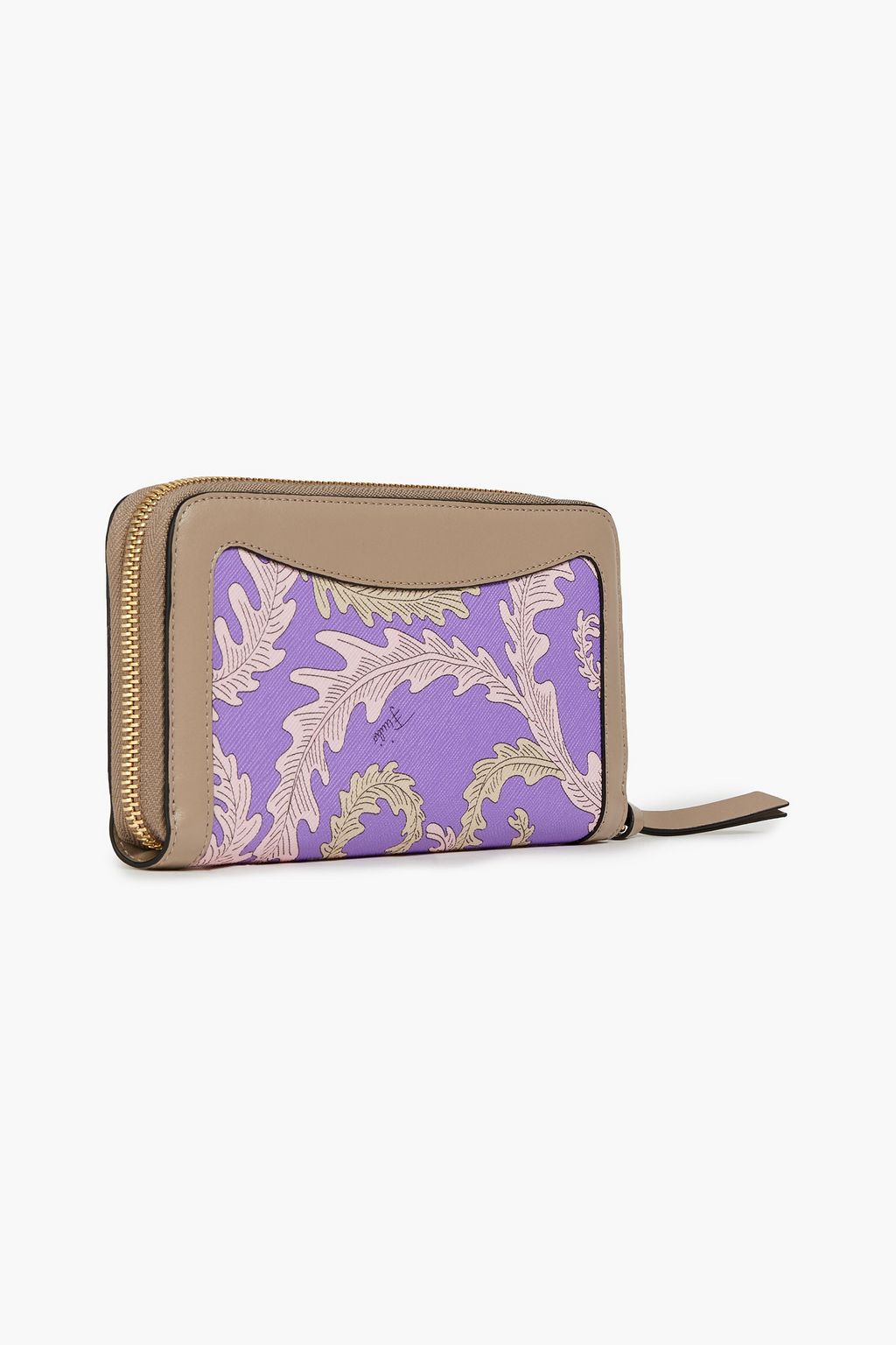 PUCCI Printed coated canvas and leather wallet