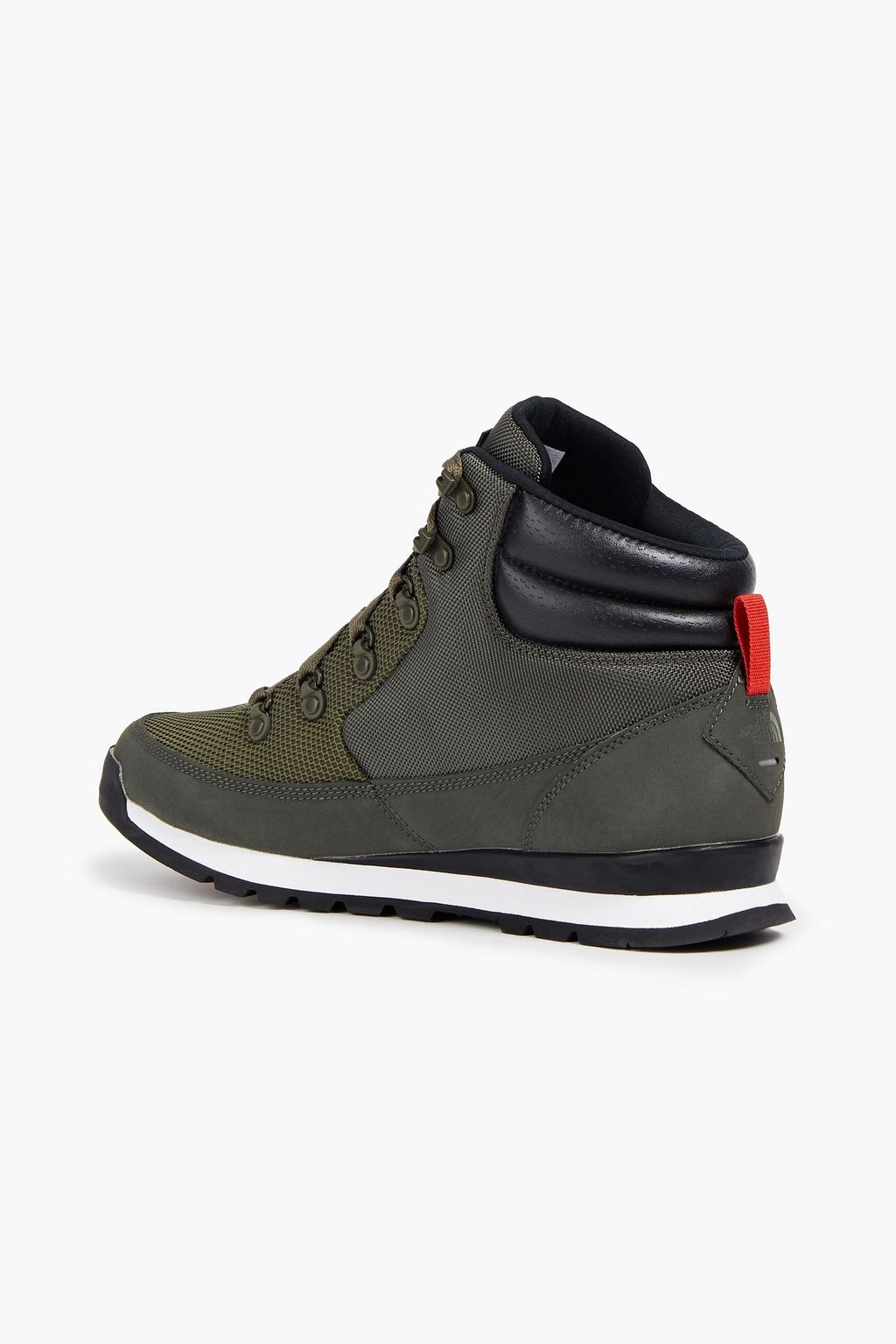 THE NORTH FACE Leather-trimmed mesh and suede hiking boots