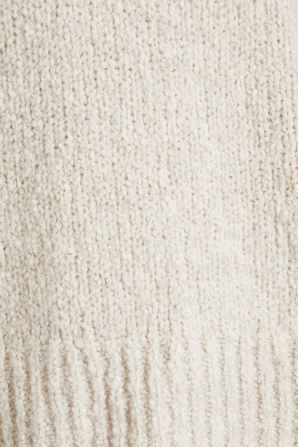 VINCE. Bouclé-knit wool, cashmere and silk-blend turtleneck sweater