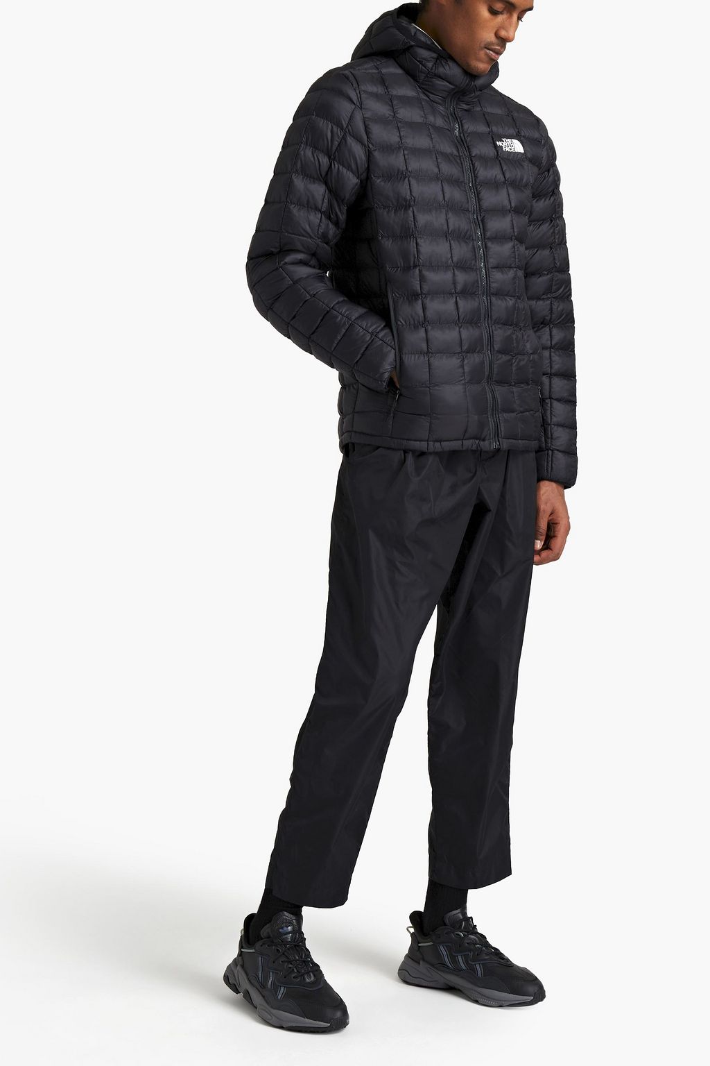 THE NORTH FACE Logo-print quilted shell hooded jacket