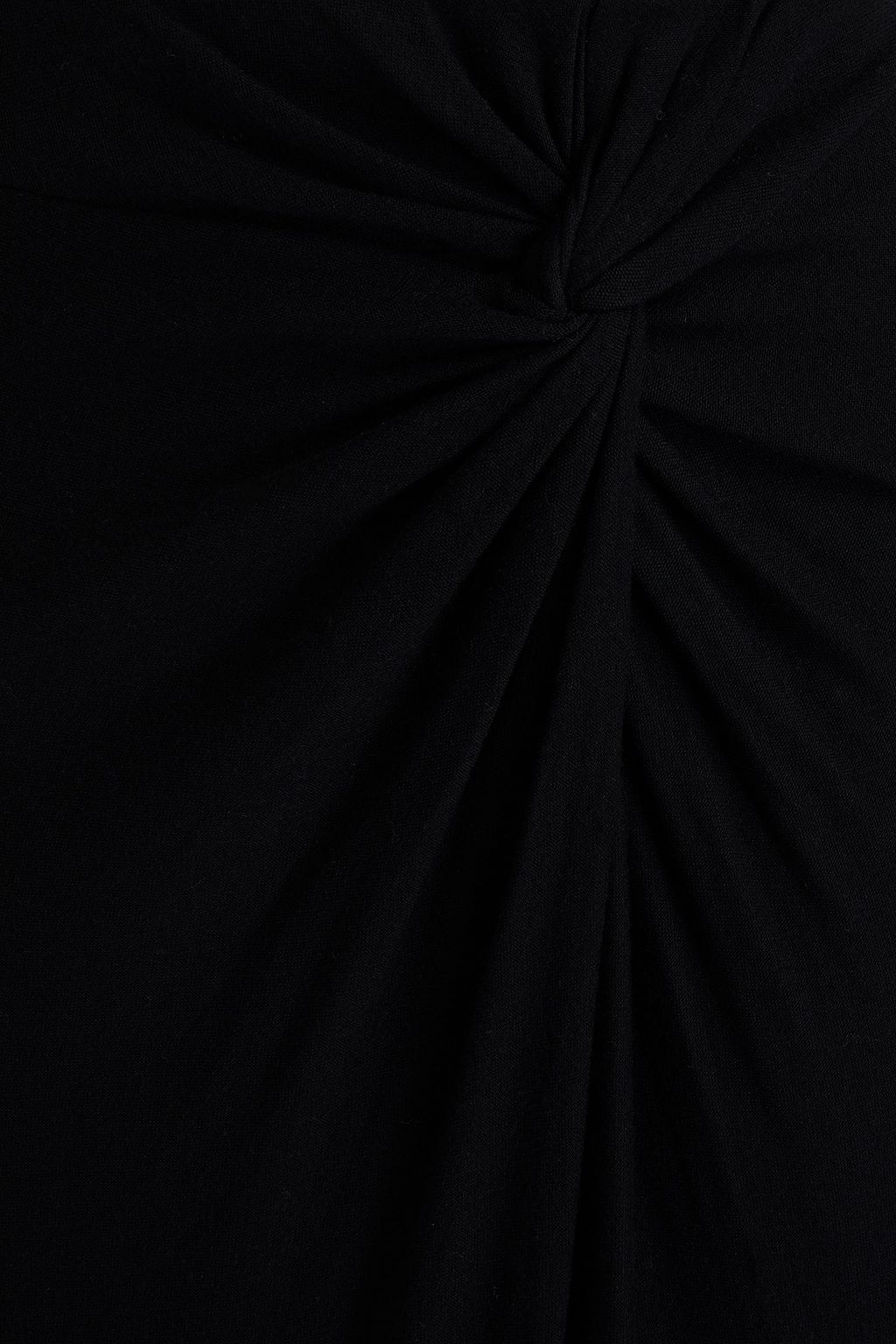 VINCE. Twisted mélange Lyocell-blend jersey midi skirt