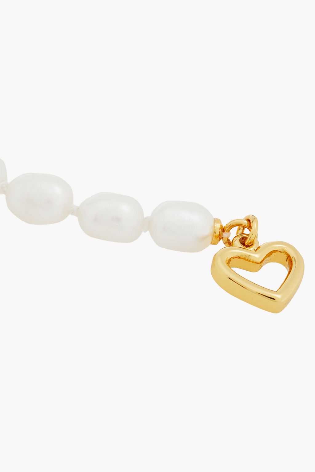 KATE SPADE NEW YORK Goldfarbenes Armband mit Kristallen und Perlen