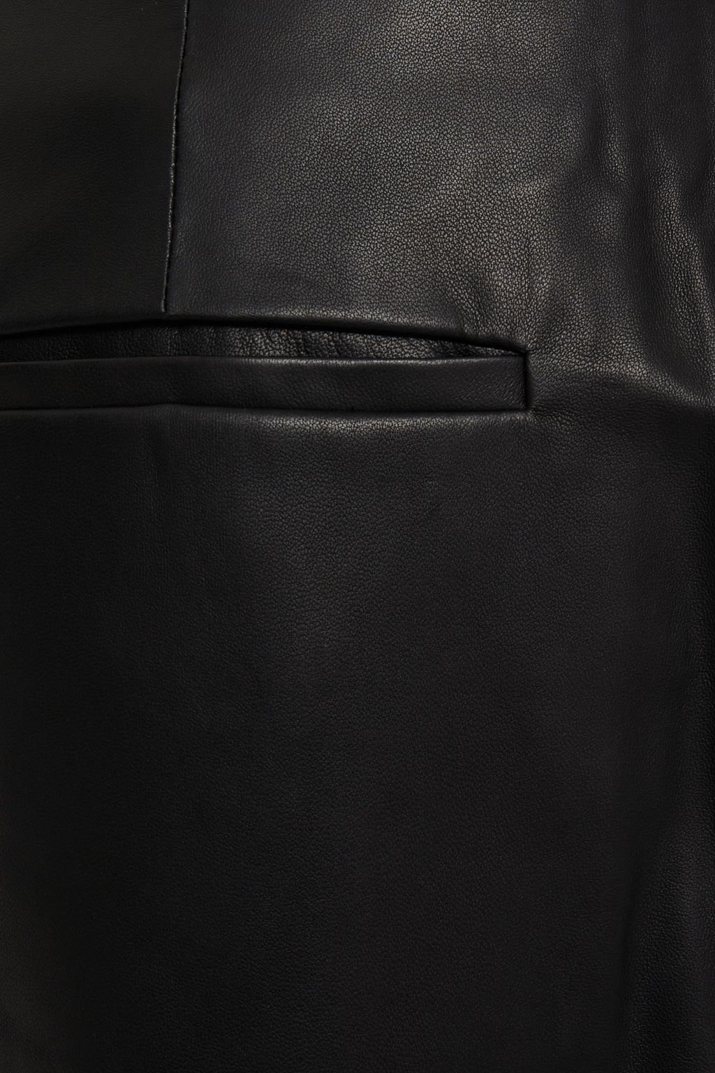 VINCE. Pleated leather tapered pants
