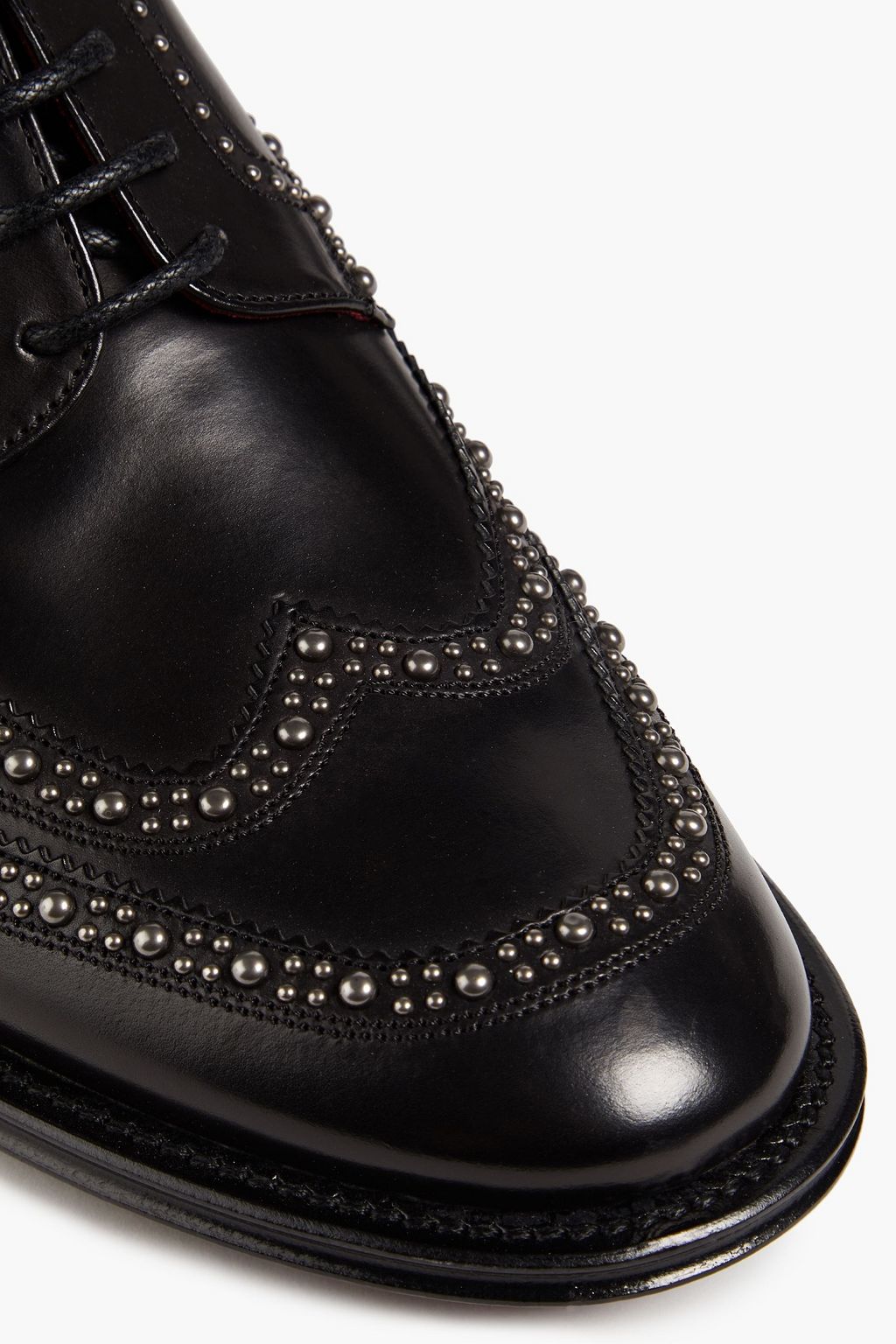 DOLCE&GABBANA Studded leather brogues