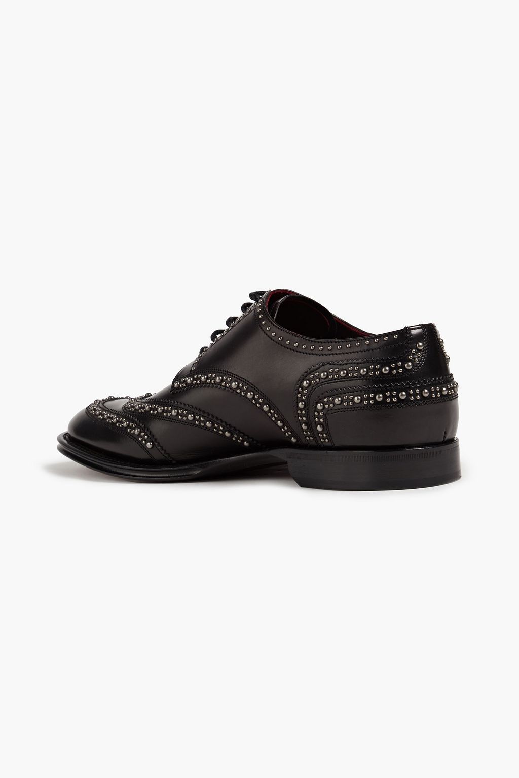 DOLCE&GABBANA Studded leather brogues